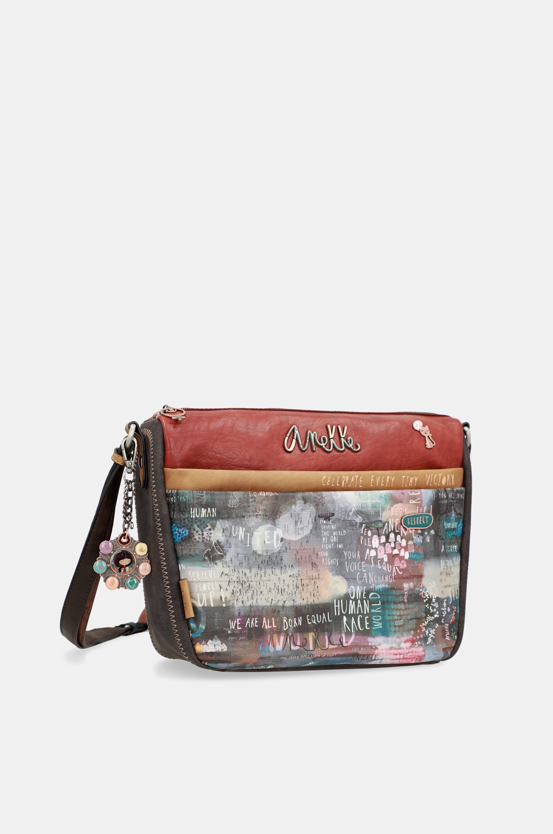 Respect large shoulder bag with pockets