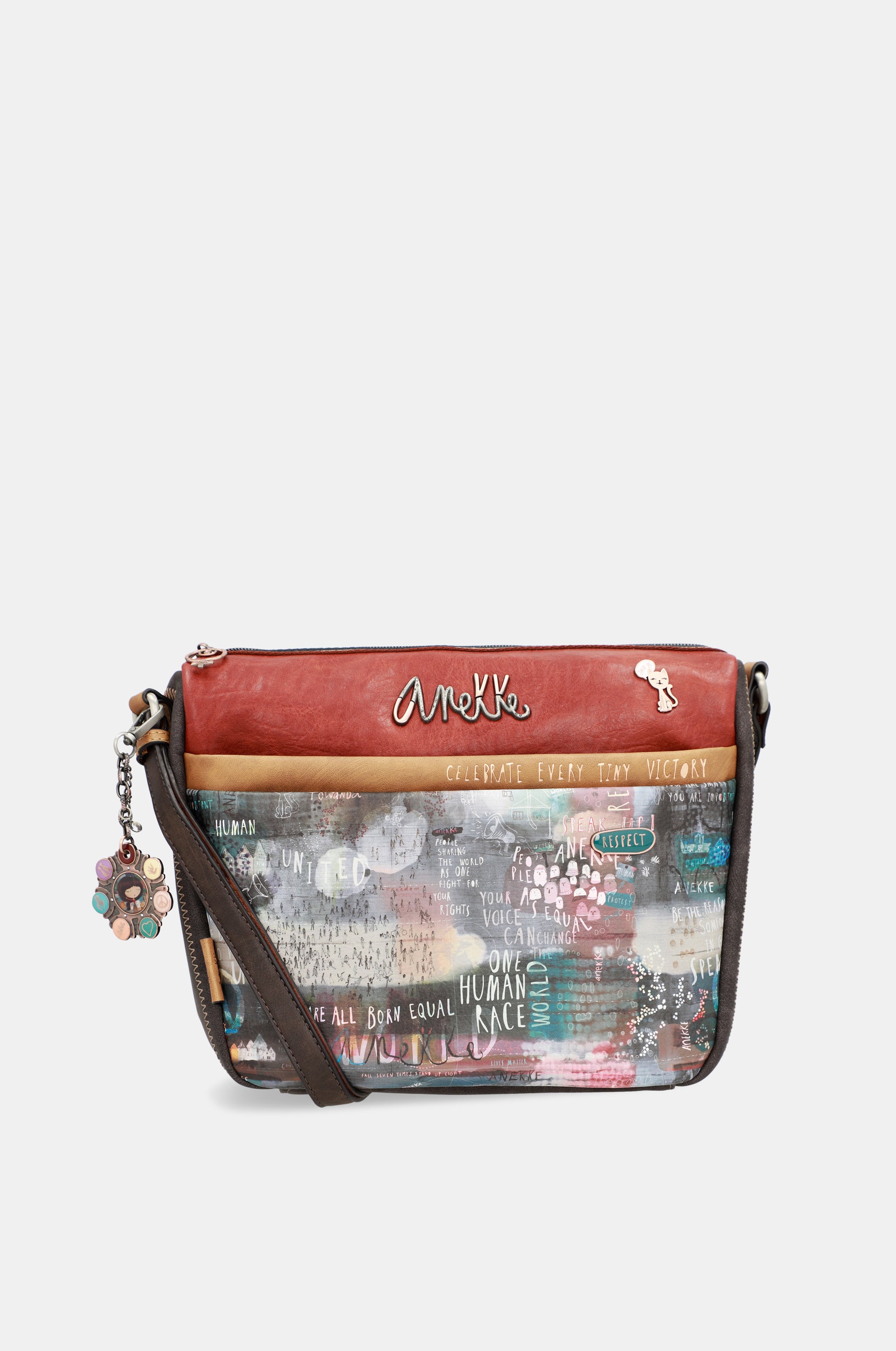 Respect large shoulder bag with pockets