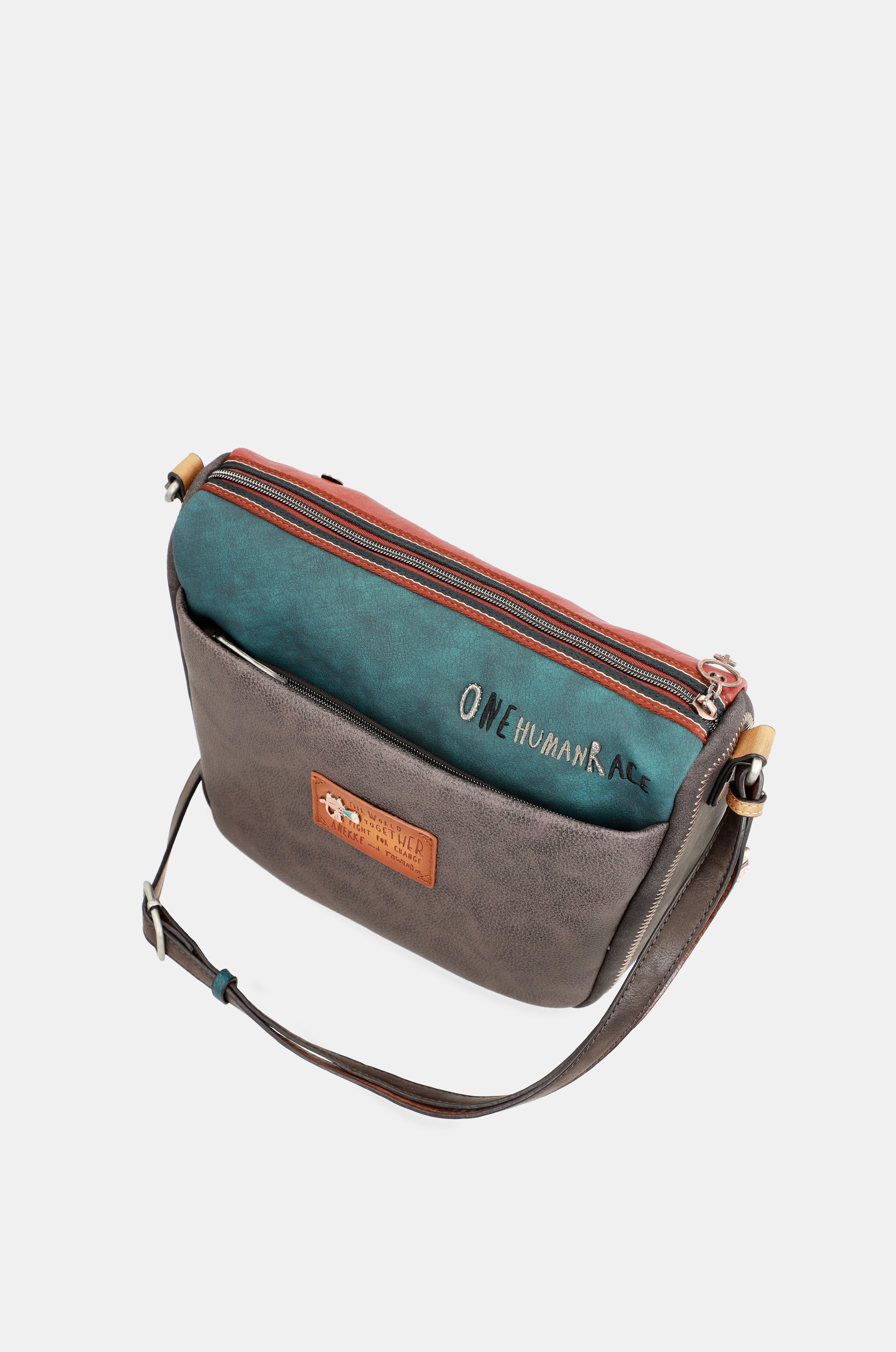 Respect large shoulder bag with pockets