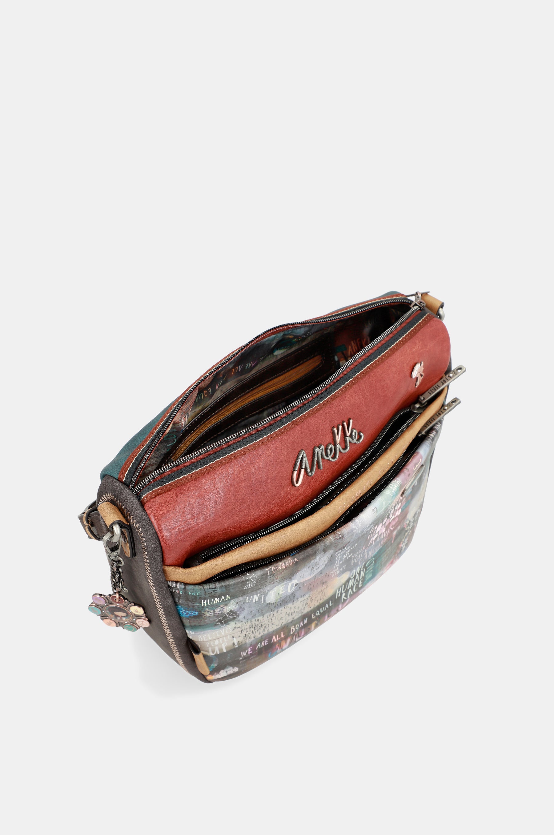 Respect large shoulder bag with pockets