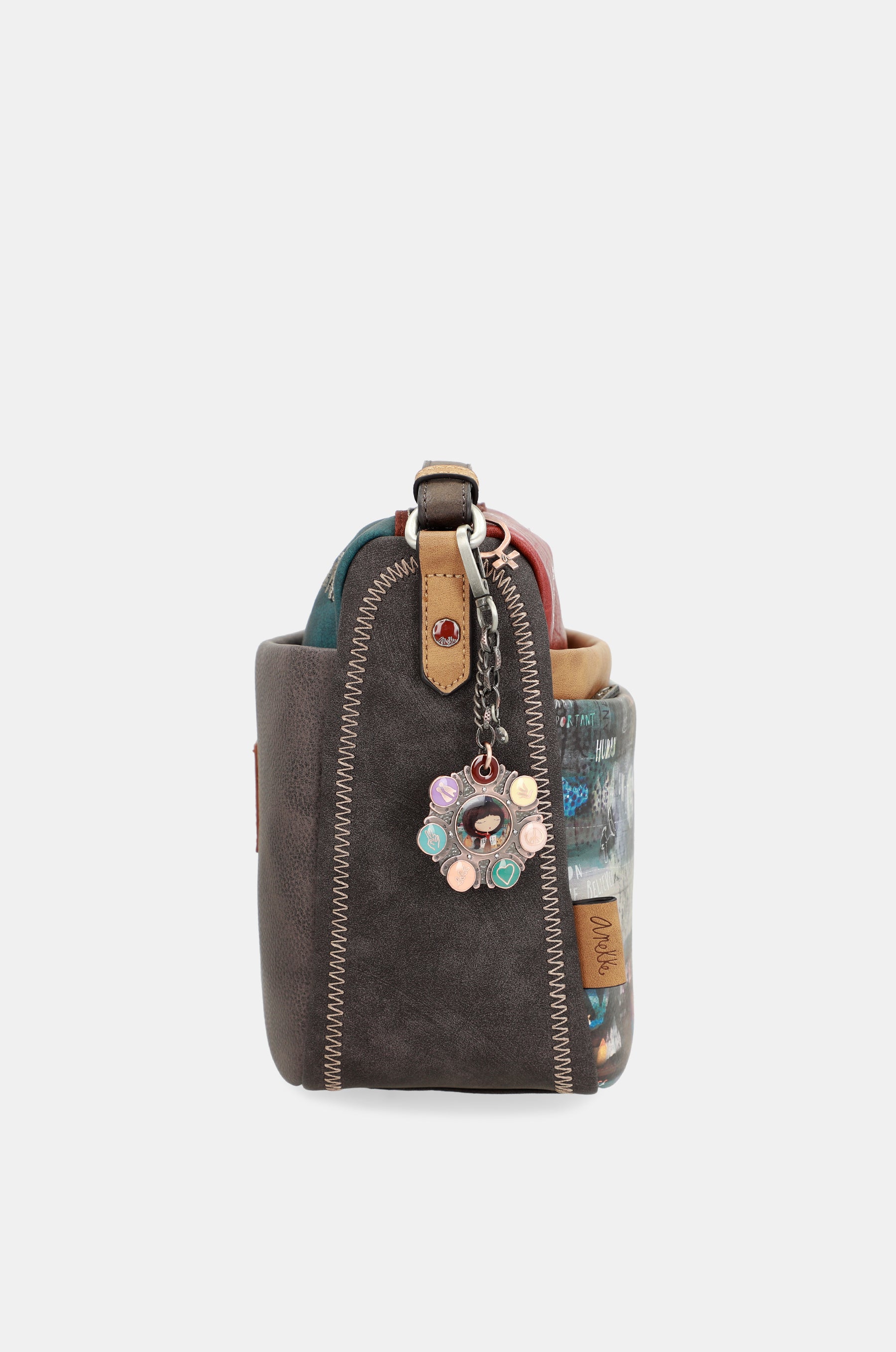 Respect large shoulder bag with pockets