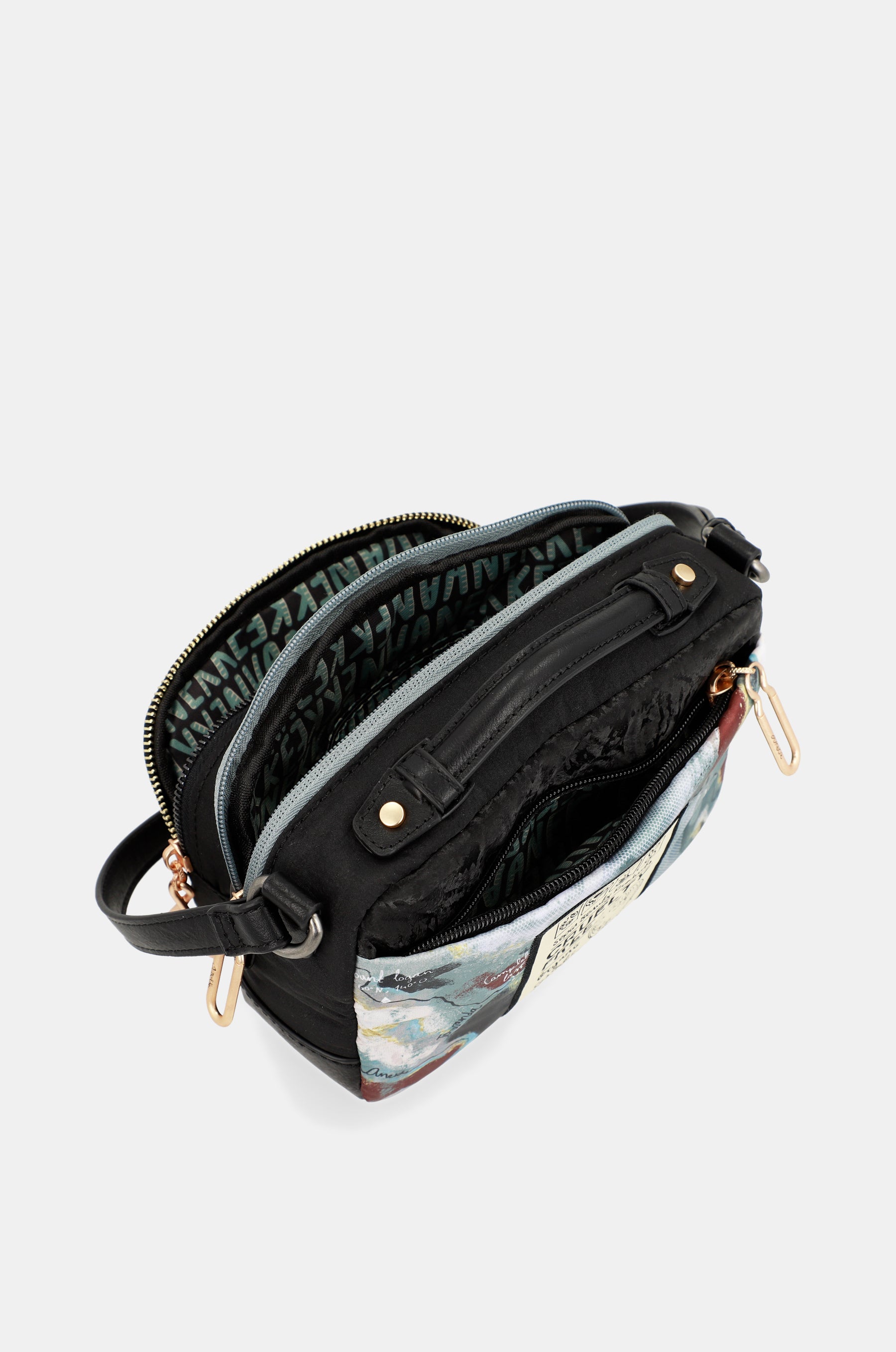 Nature Woods printed shoulder bag