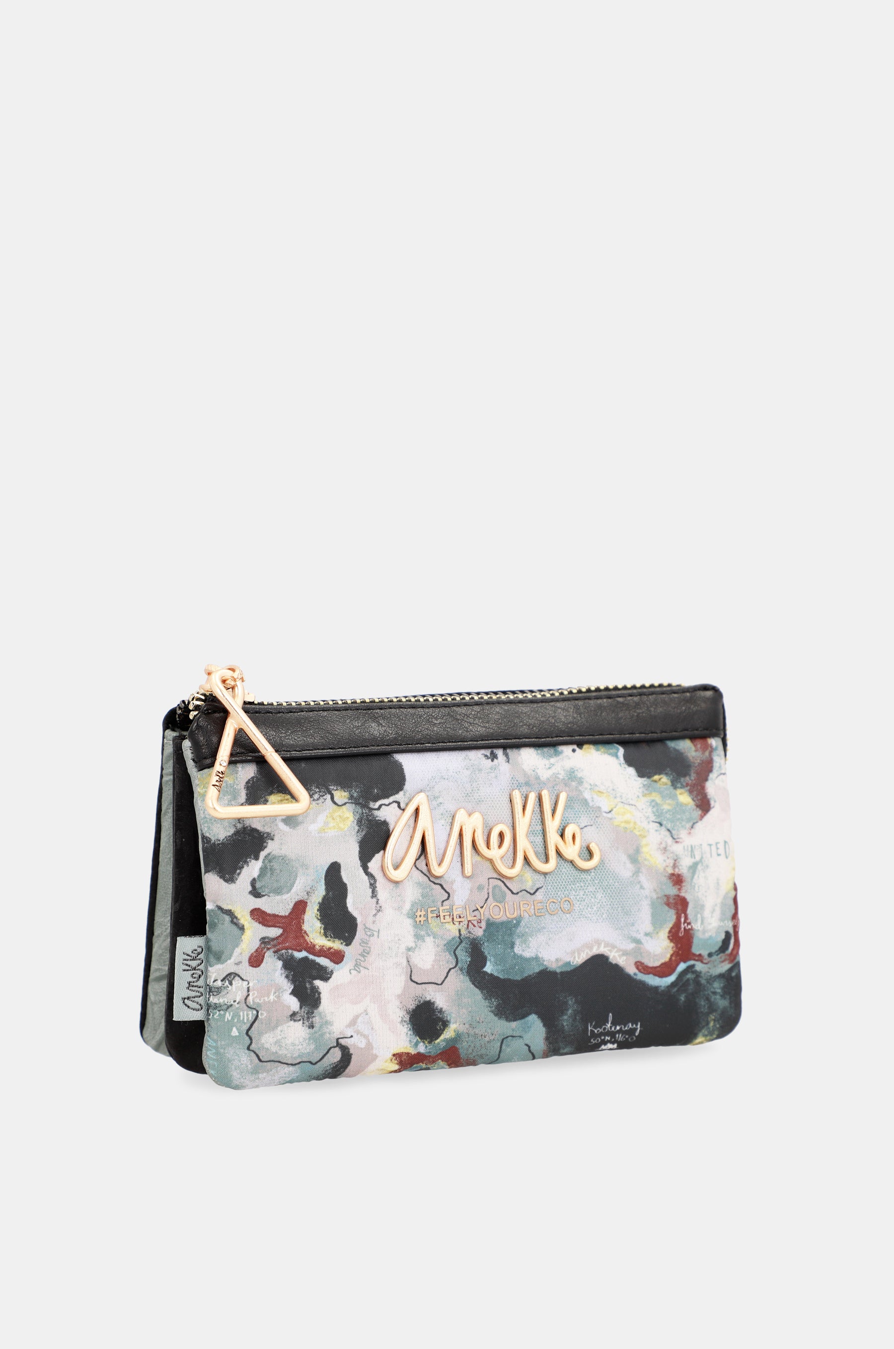 Nature Woods triple compartment coin purse