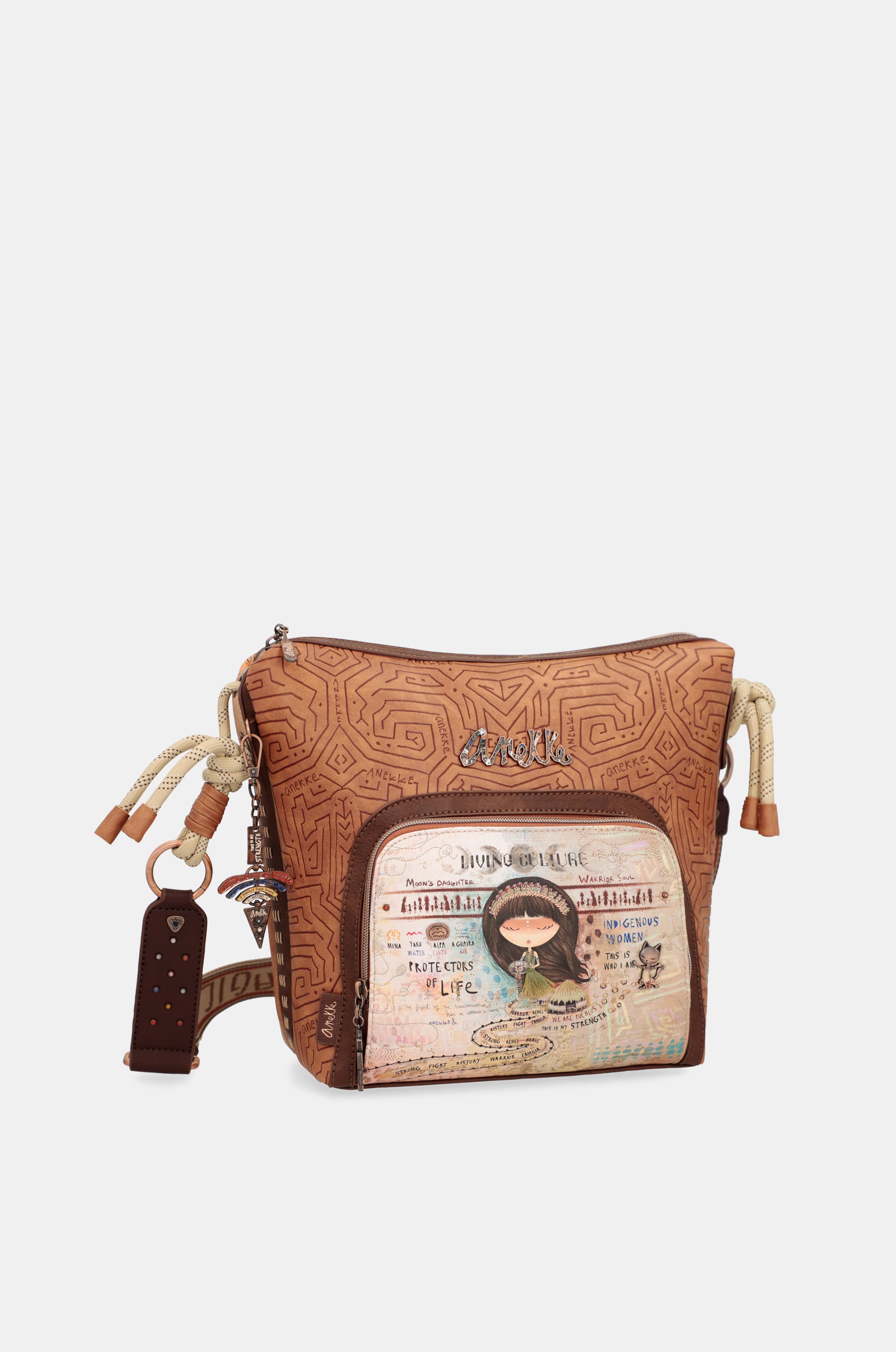 Menire large crossbody bag with front pocket