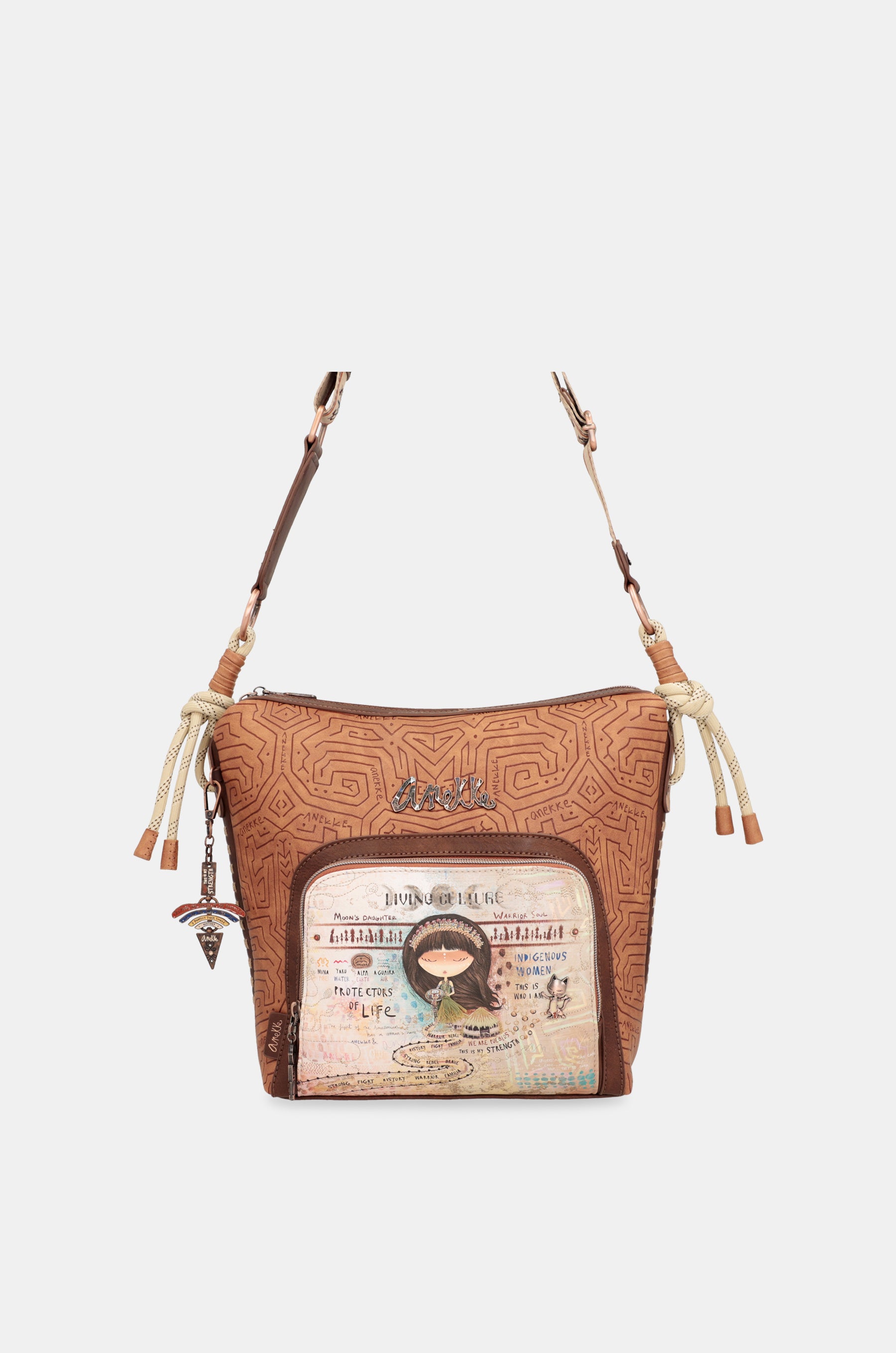 Menire large crossbody bag with front pocket