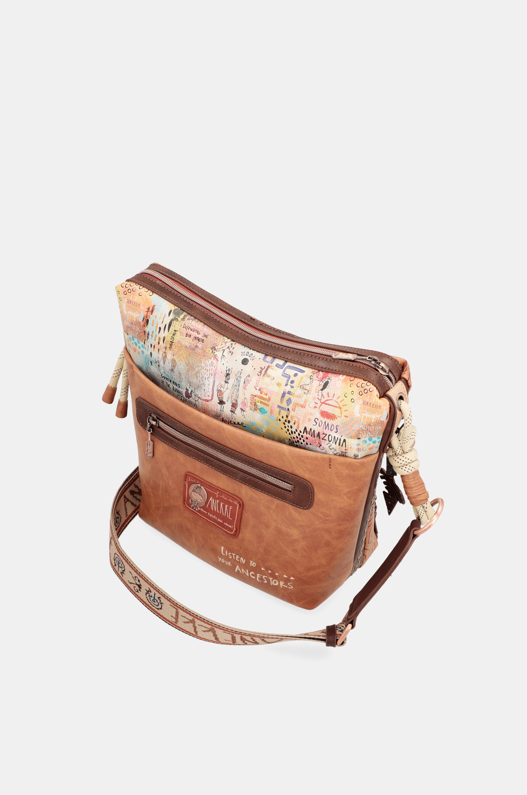 Menire large crossbody bag with front pocket