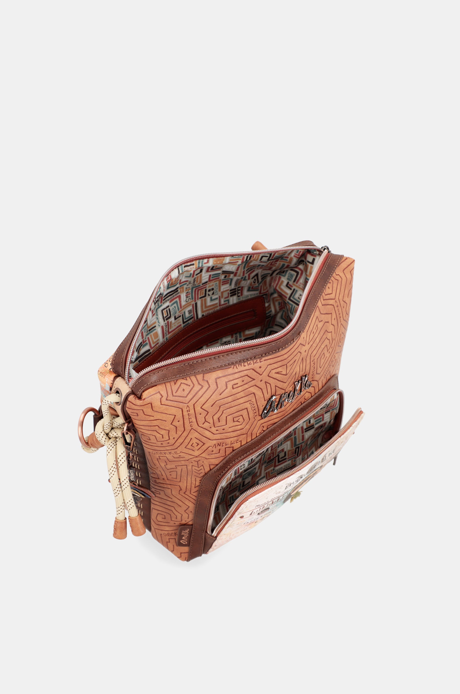 Menire large crossbody bag with front pocket
