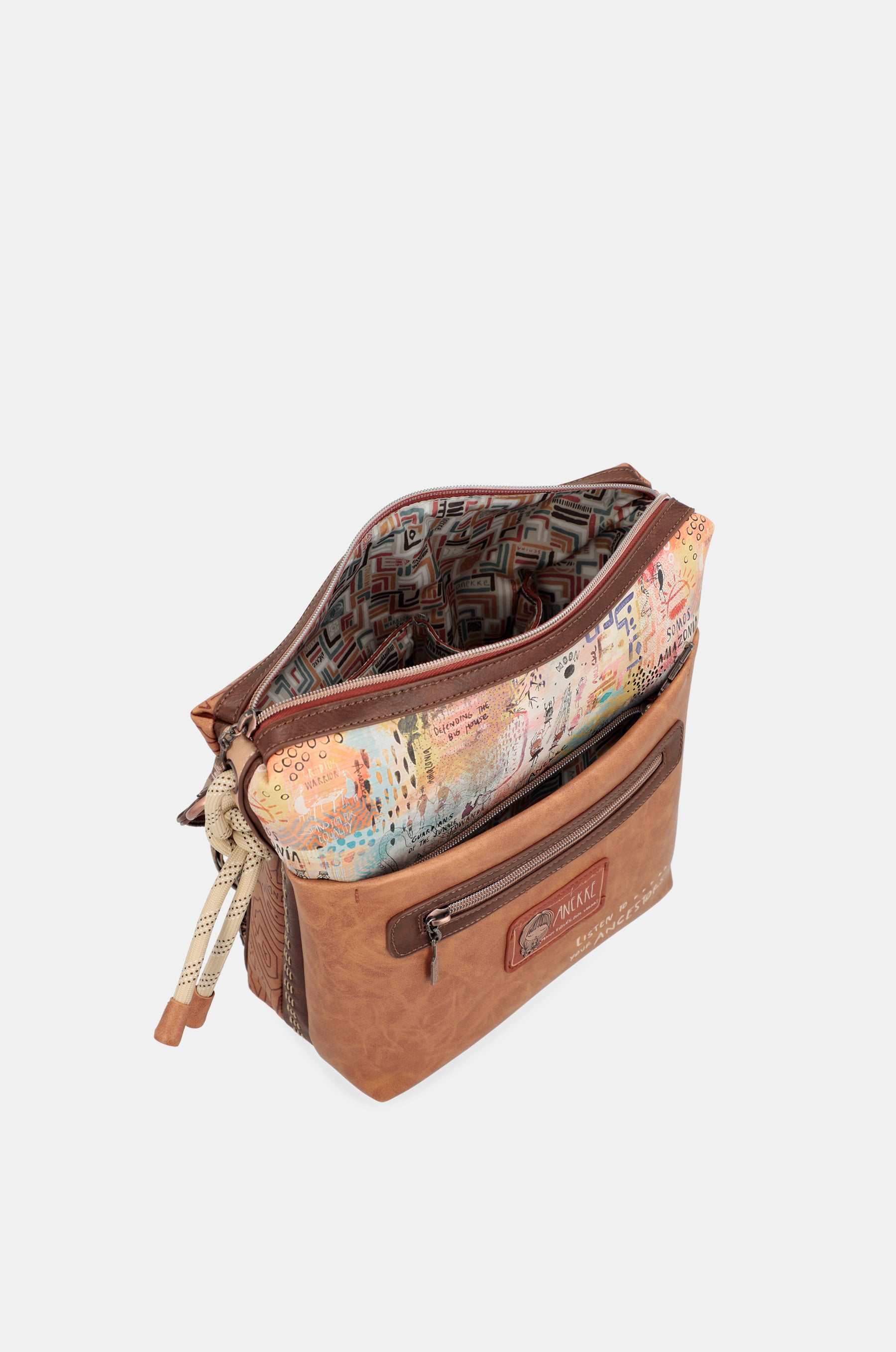 Menire large crossbody bag with front pocket