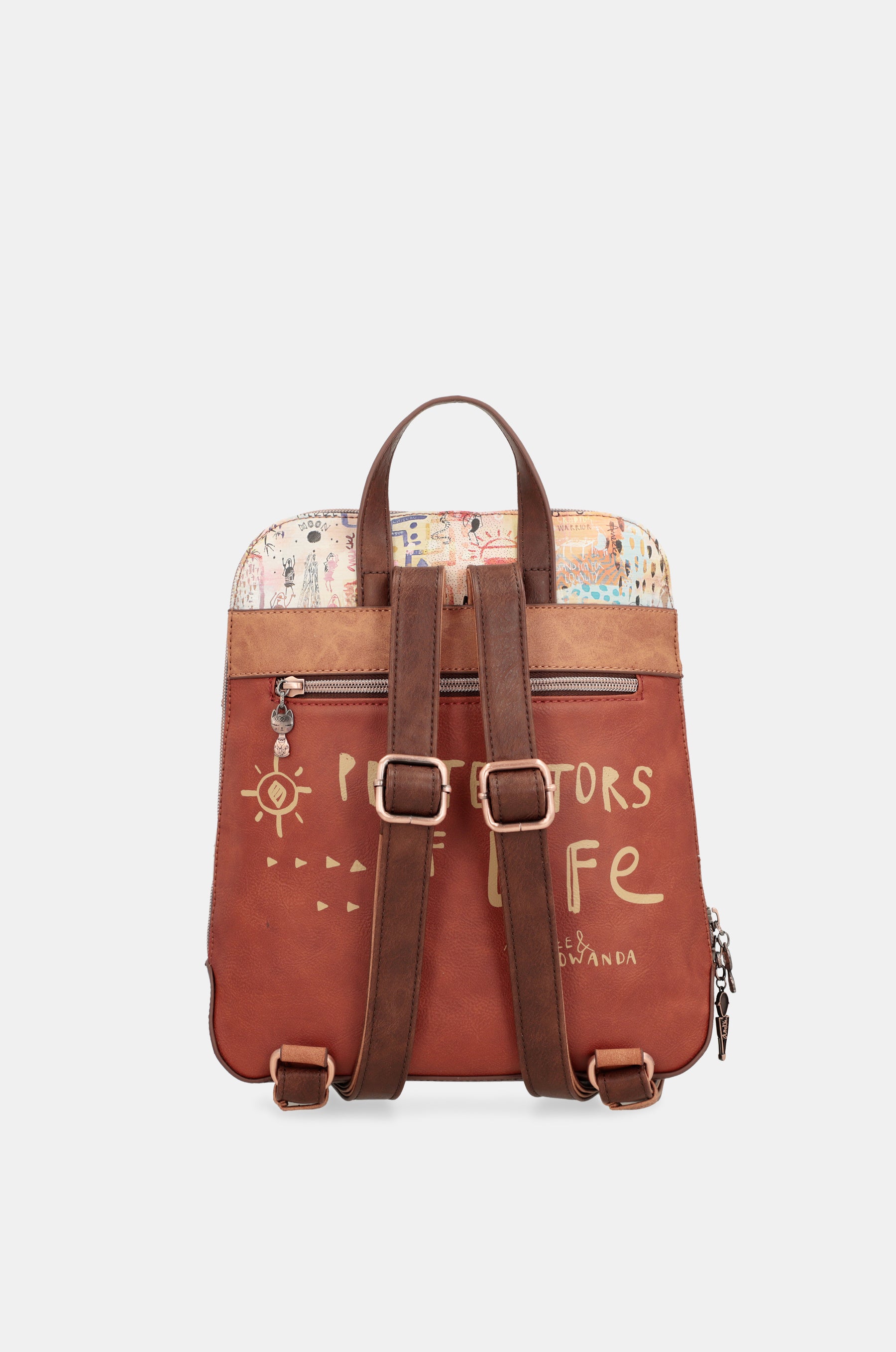 Menire ethnic print backpack for strollers
