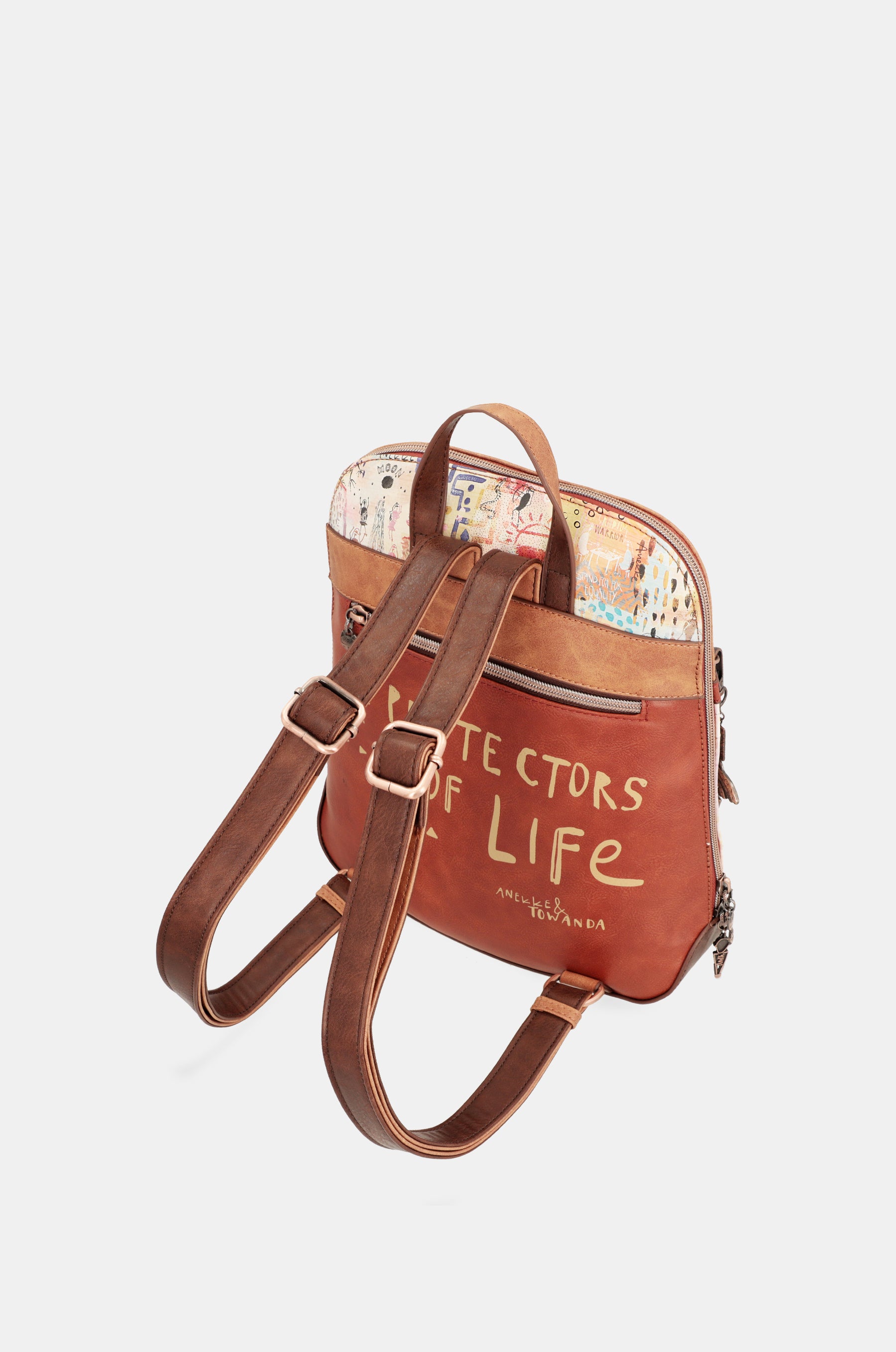 Menire ethnic print backpack for strollers