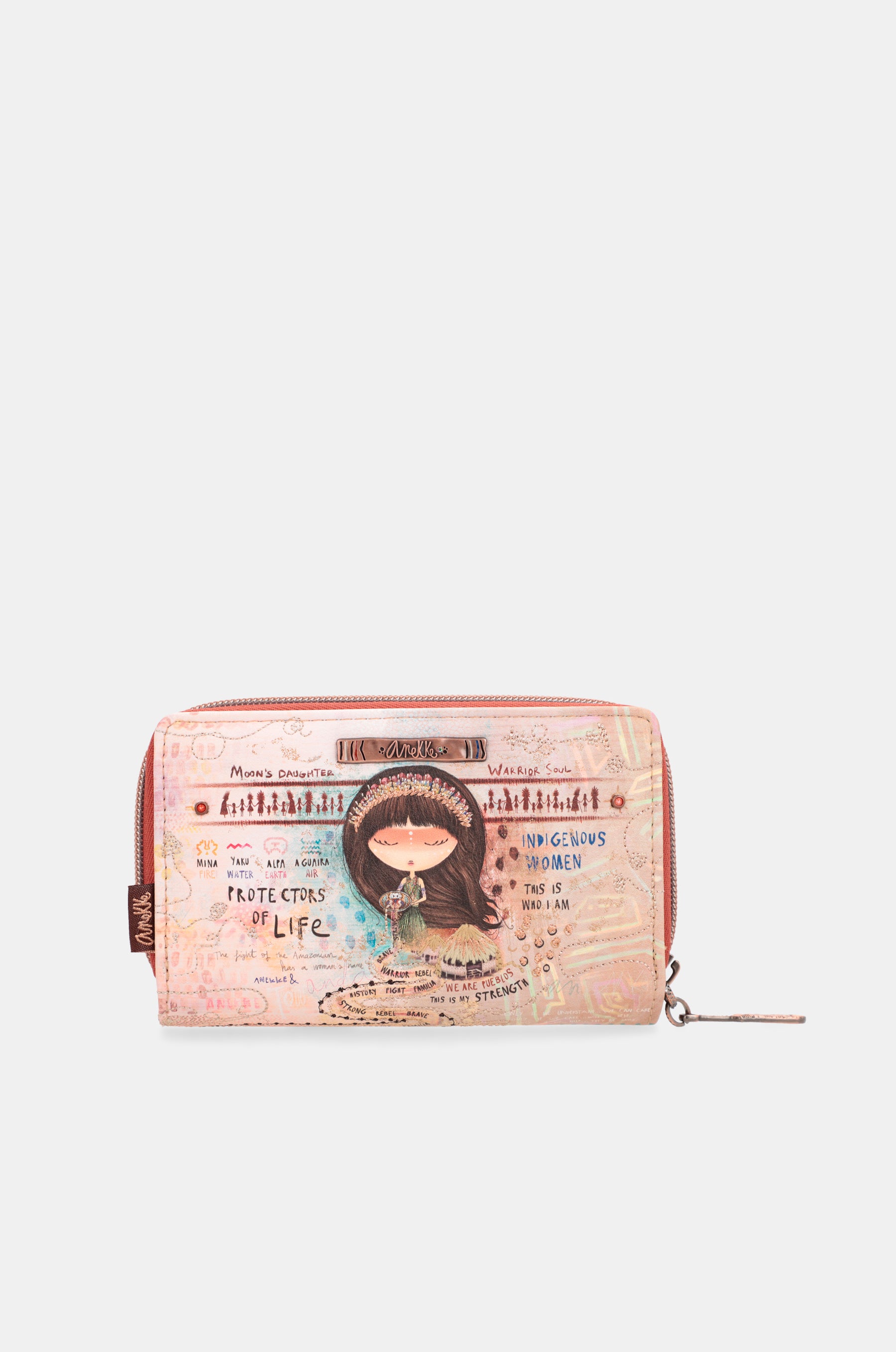 Menire medium RFID embossed wallet