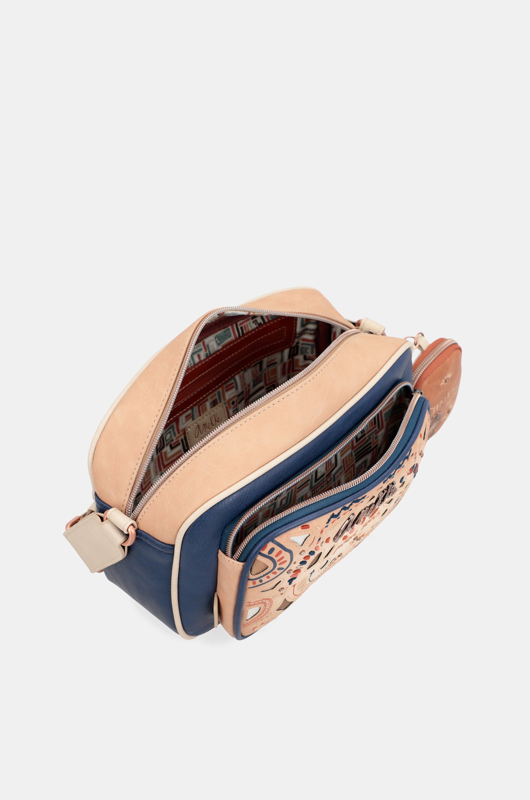 Tribe navy blue crossbody bag