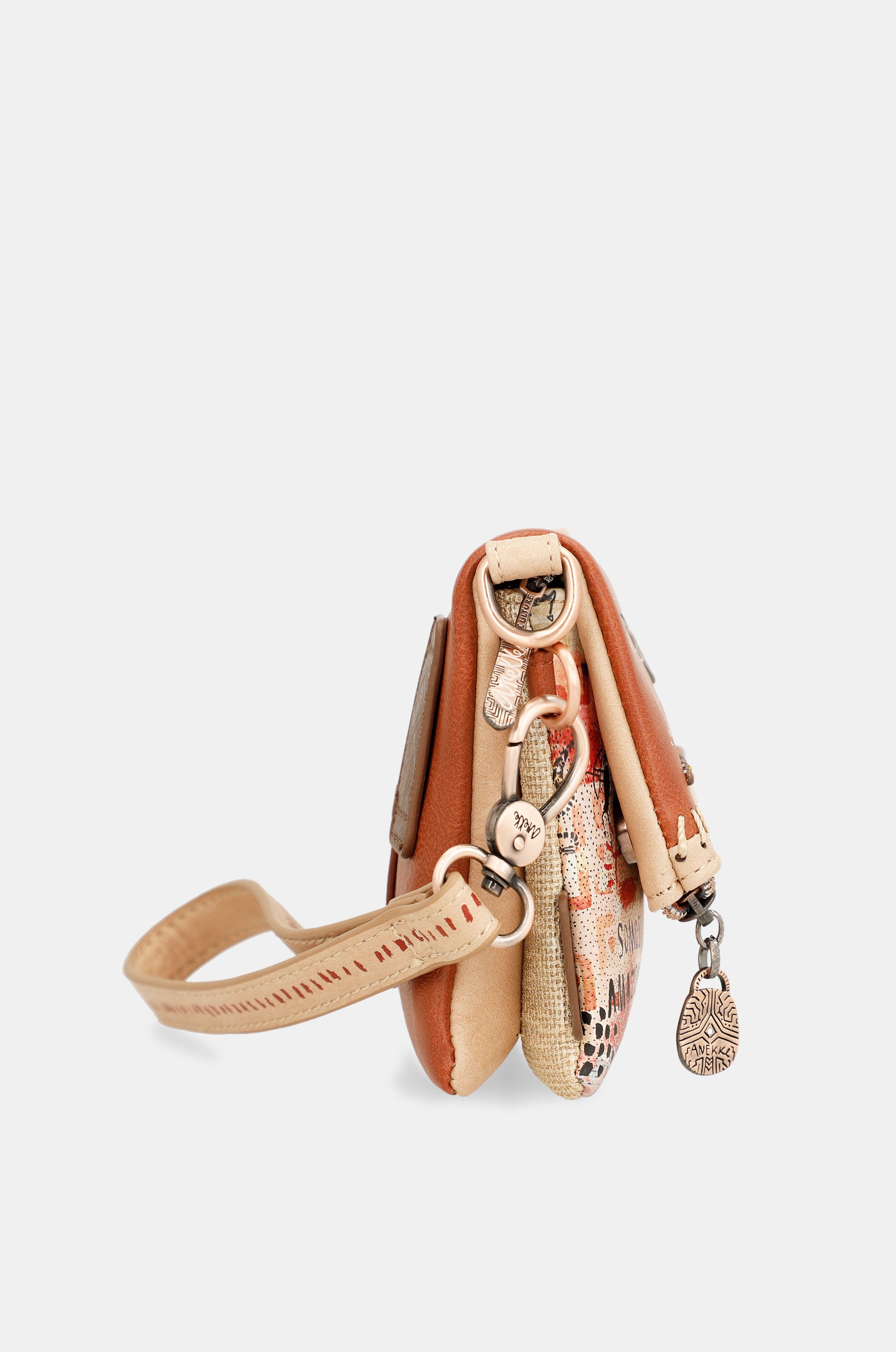 Tribe small crossbody bag with 2 compartments