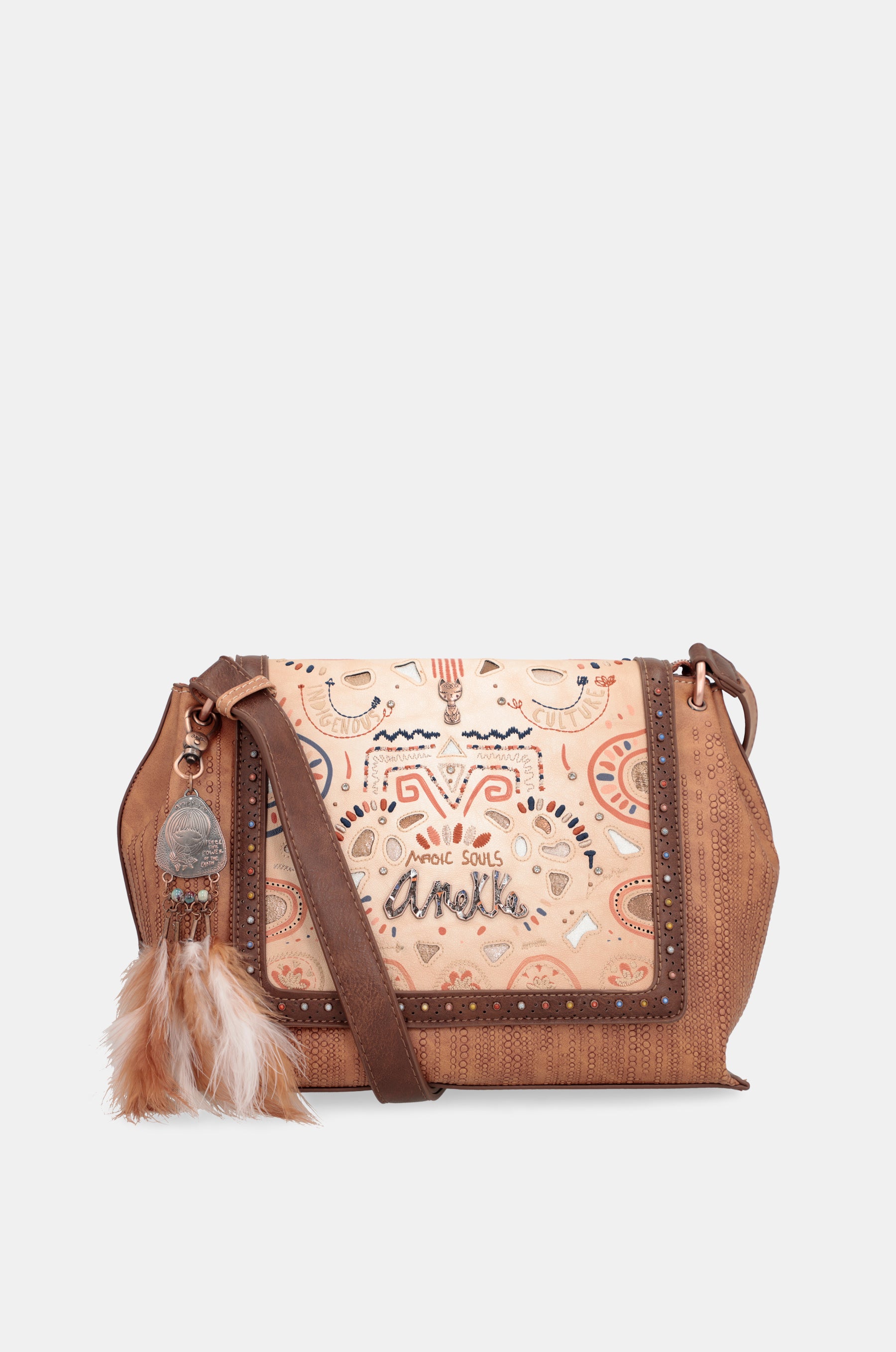 Tribe flap crossbody bag