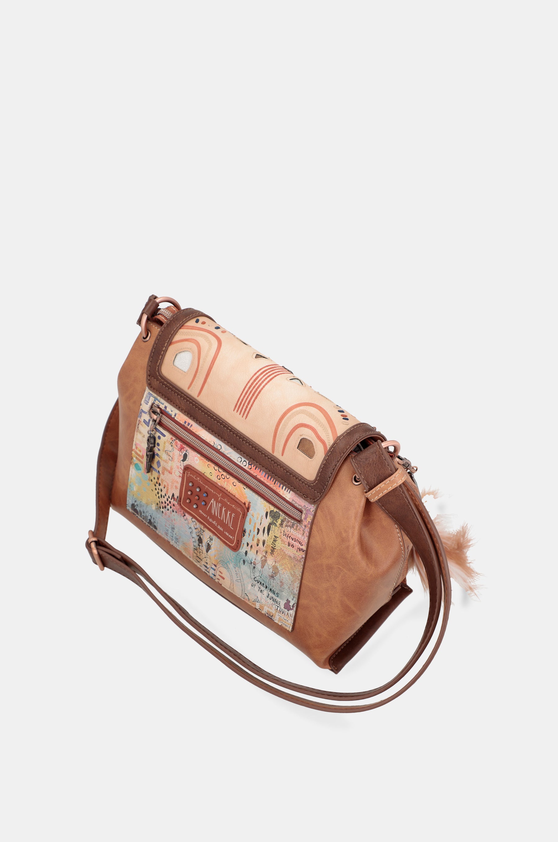 Tribe flap crossbody bag
