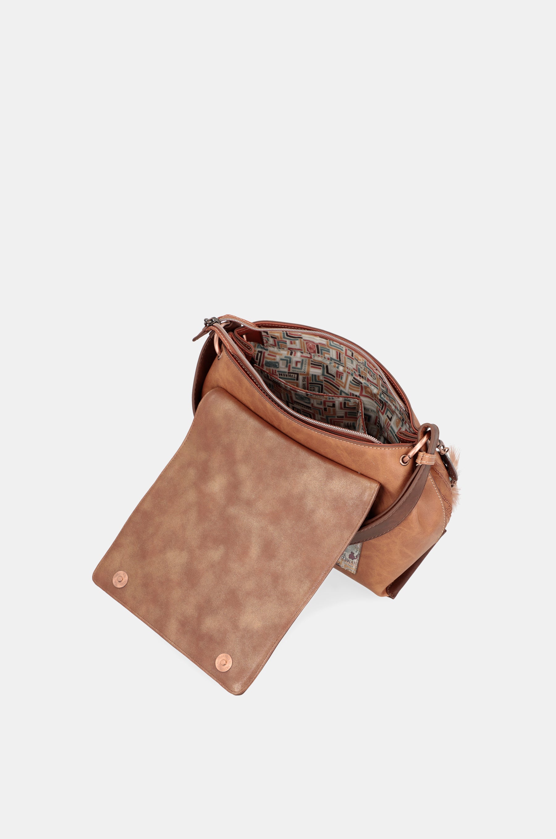 Tribe flap crossbody bag