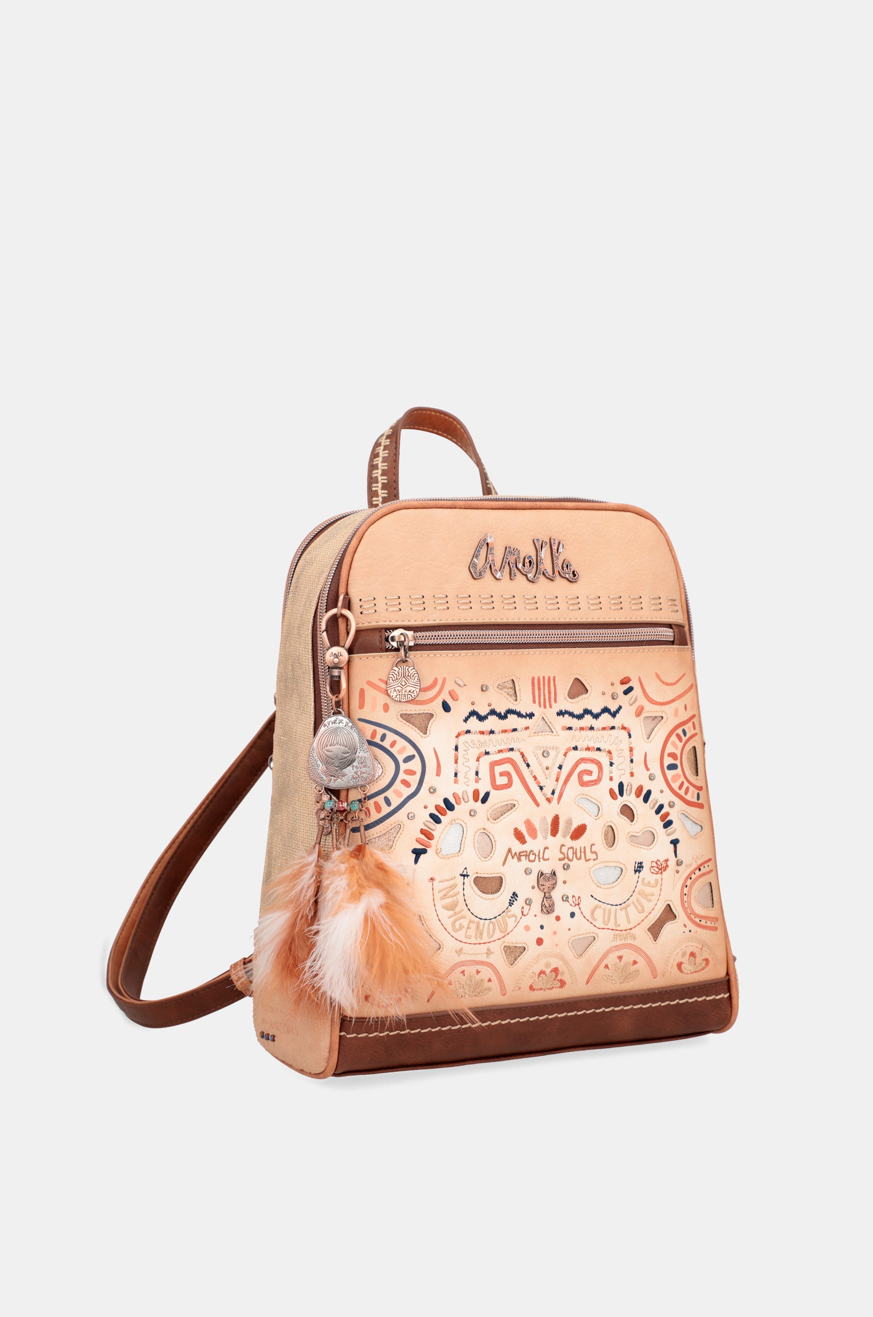 Tribe double compartment crossbody bag