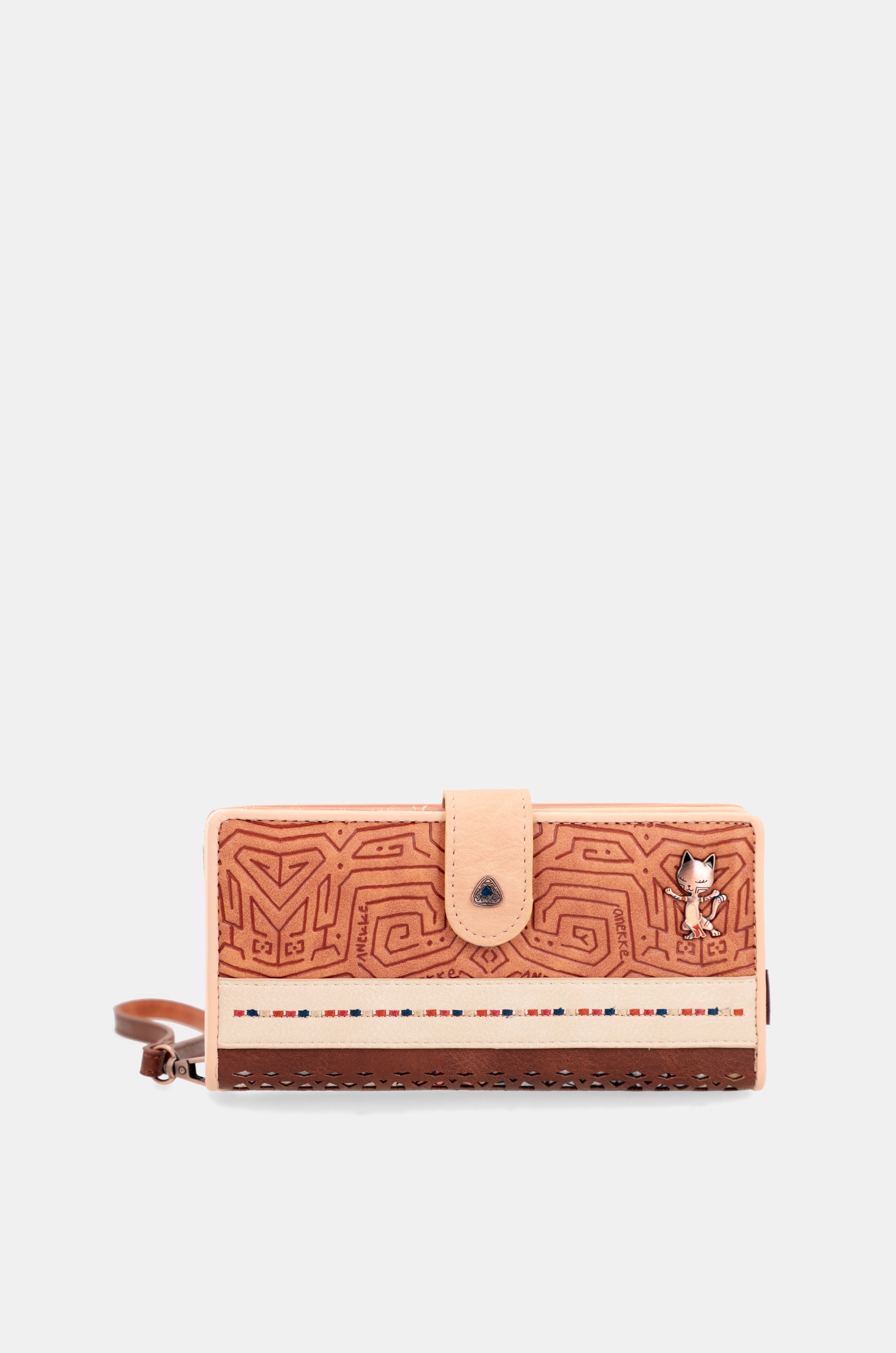Tribe large brown RFID wallet