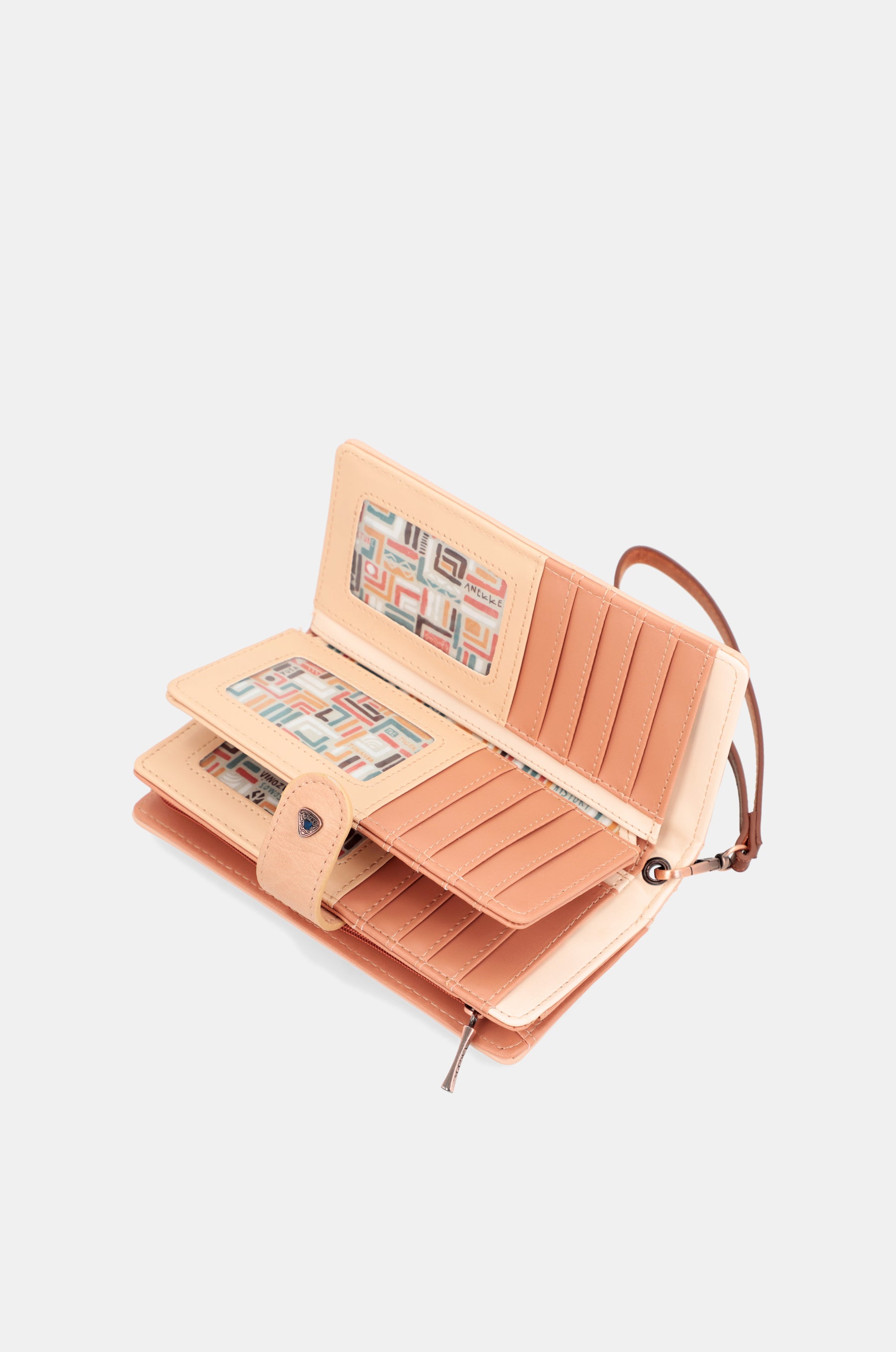 Tribe large brown RFID wallet