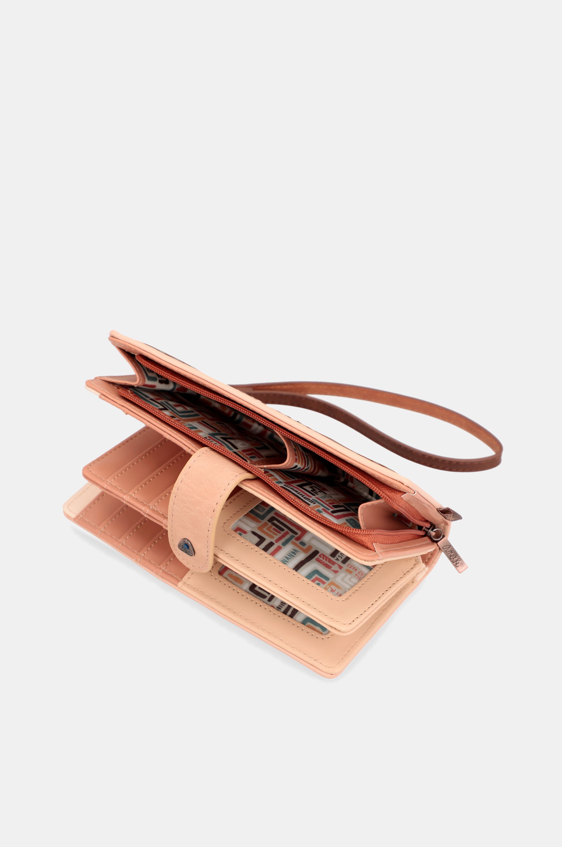 Tribe large brown RFID wallet
