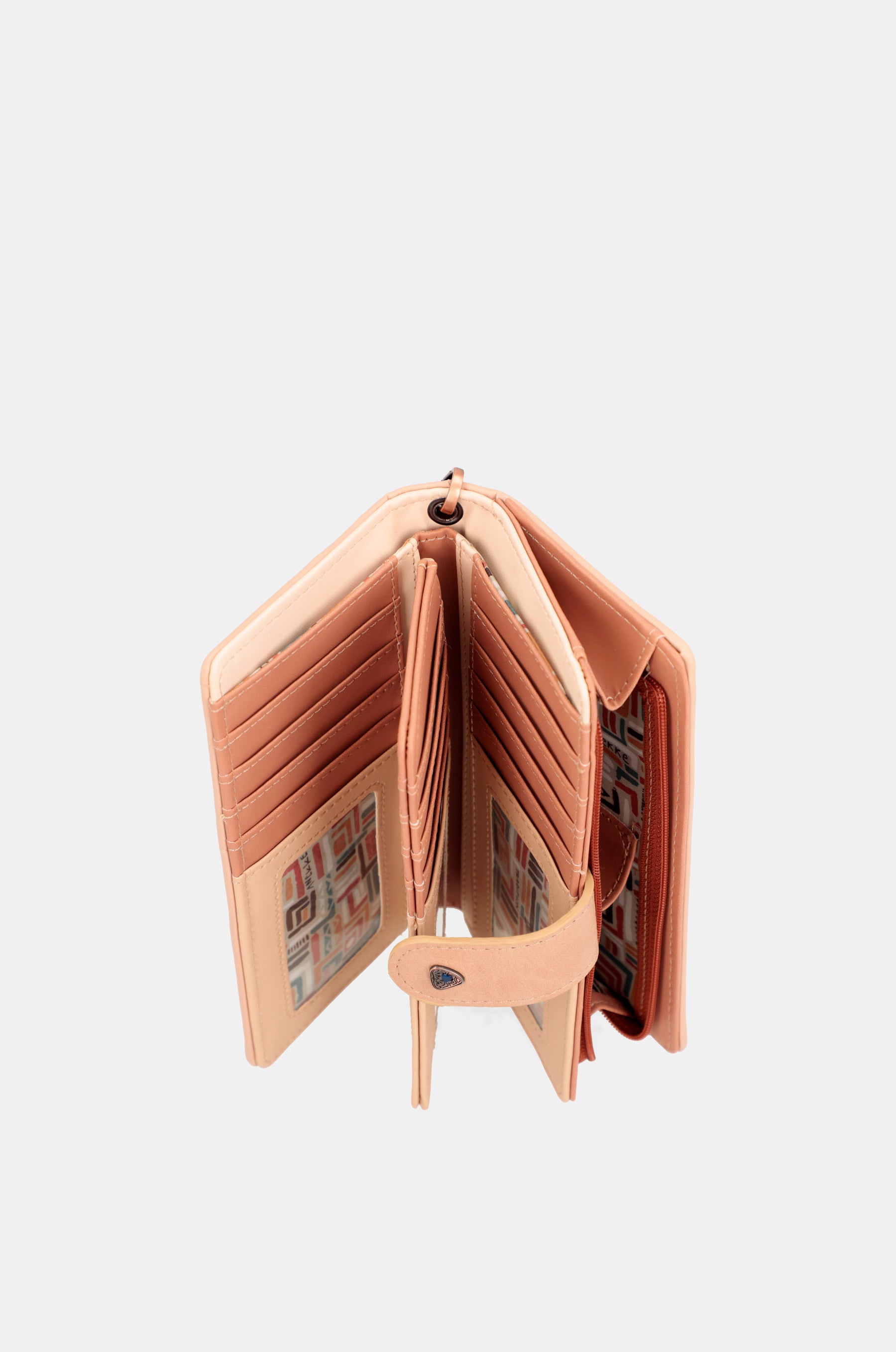 Tribe large brown RFID wallet