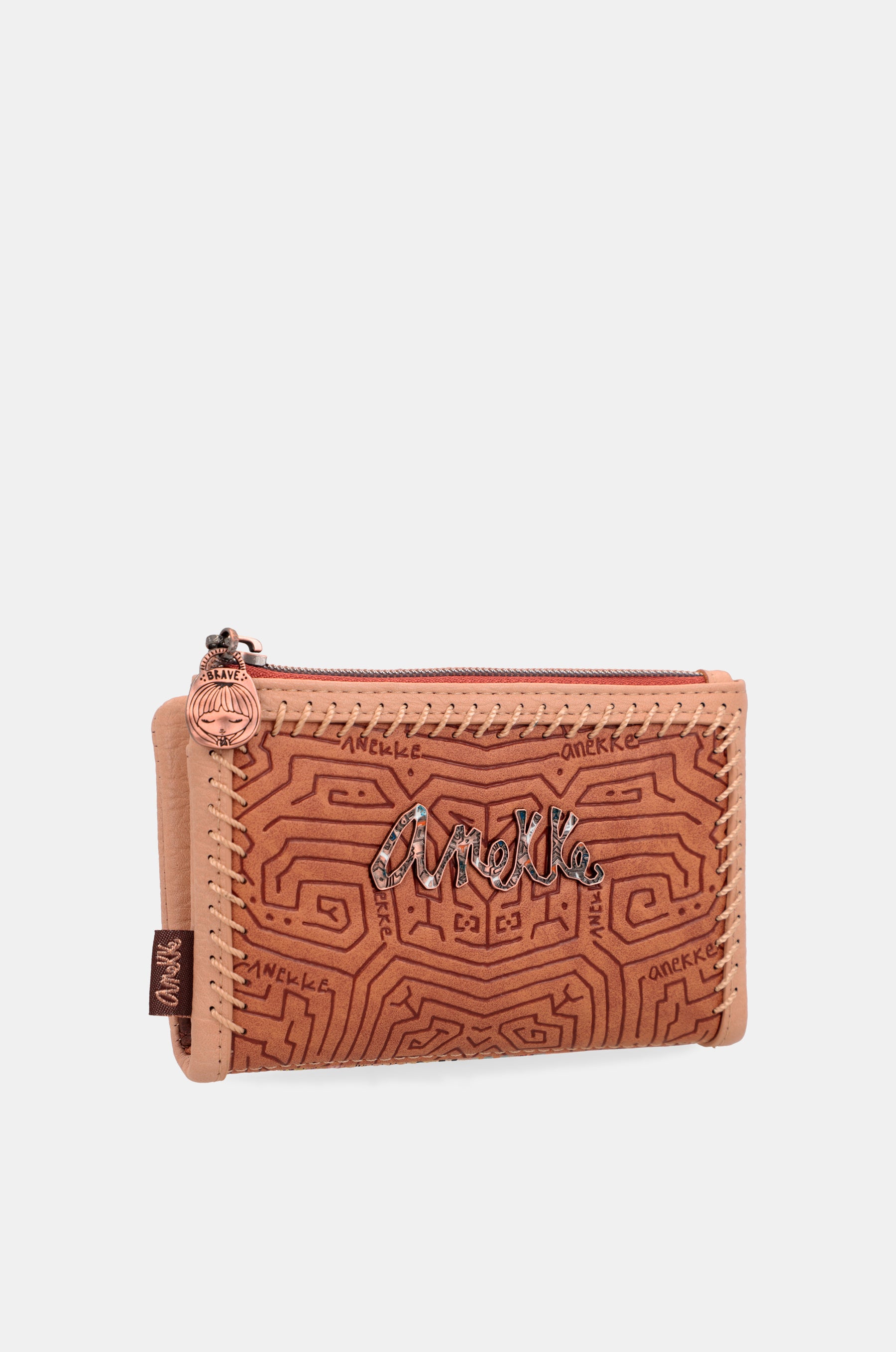 Tribe medium brown RFID wallet