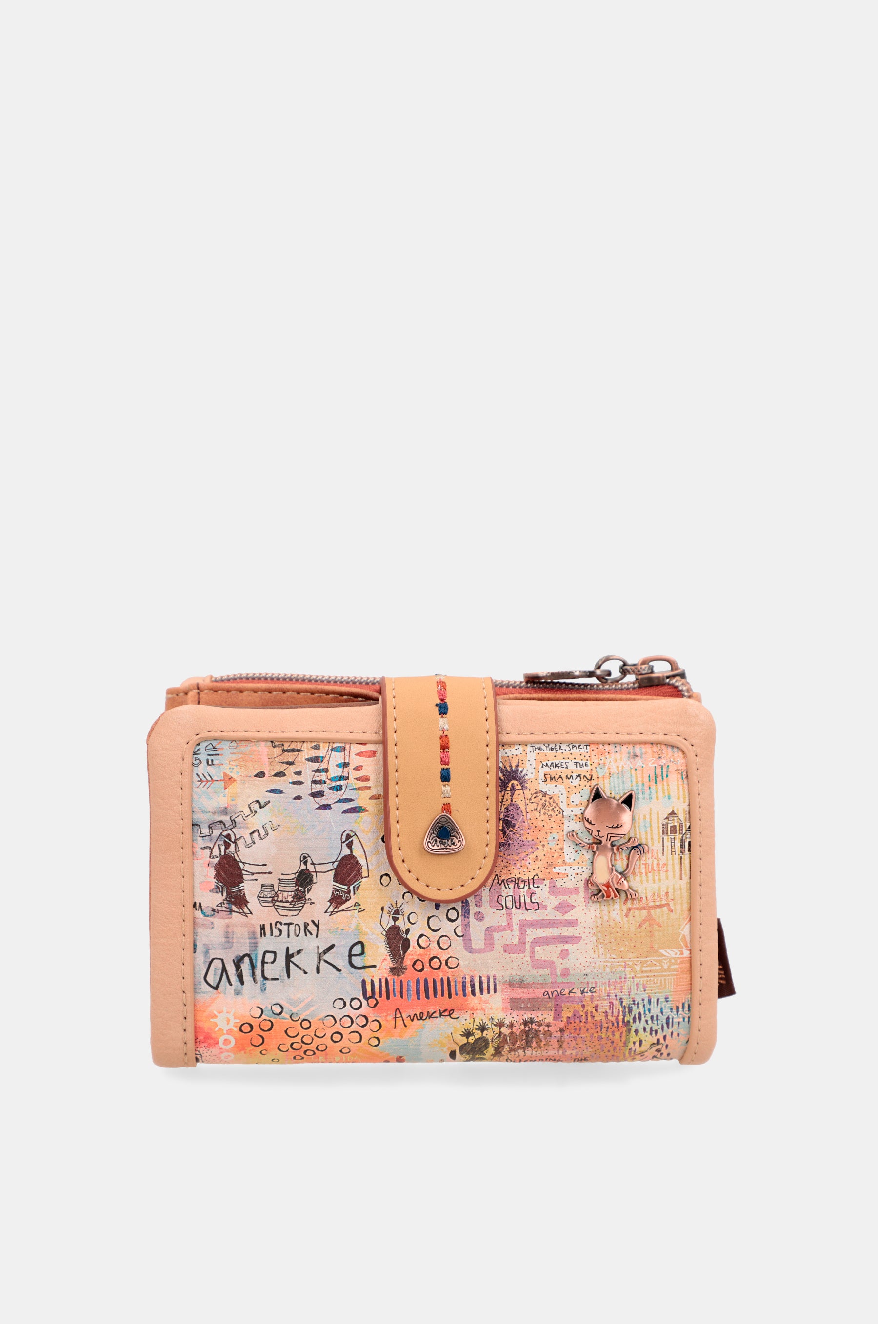 Tribe medium brown RFID wallet