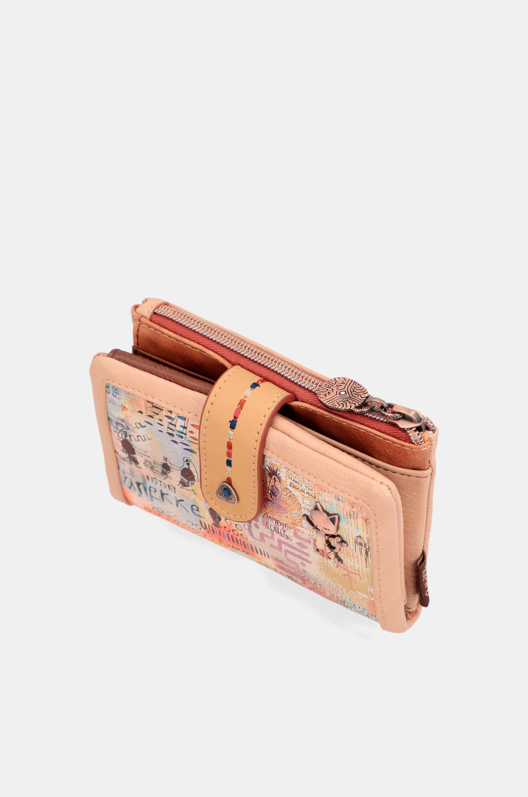 Tribe medium brown RFID wallet