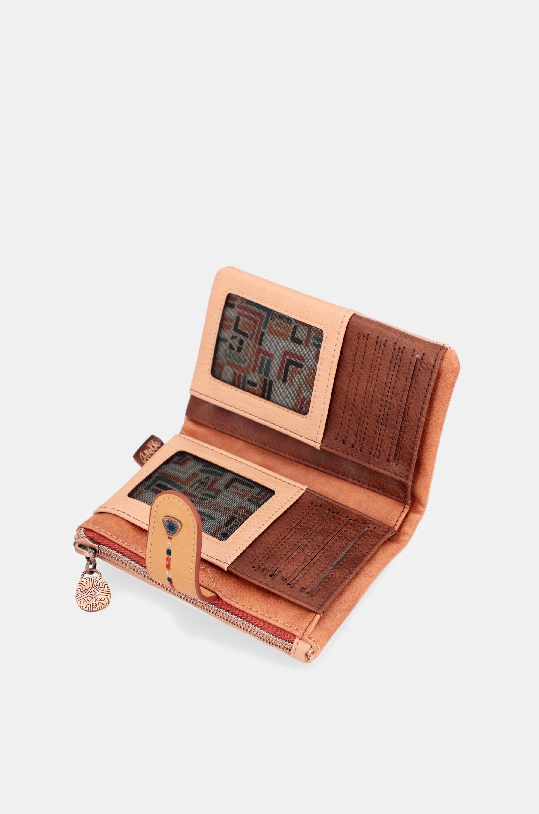 Tribe medium brown RFID wallet