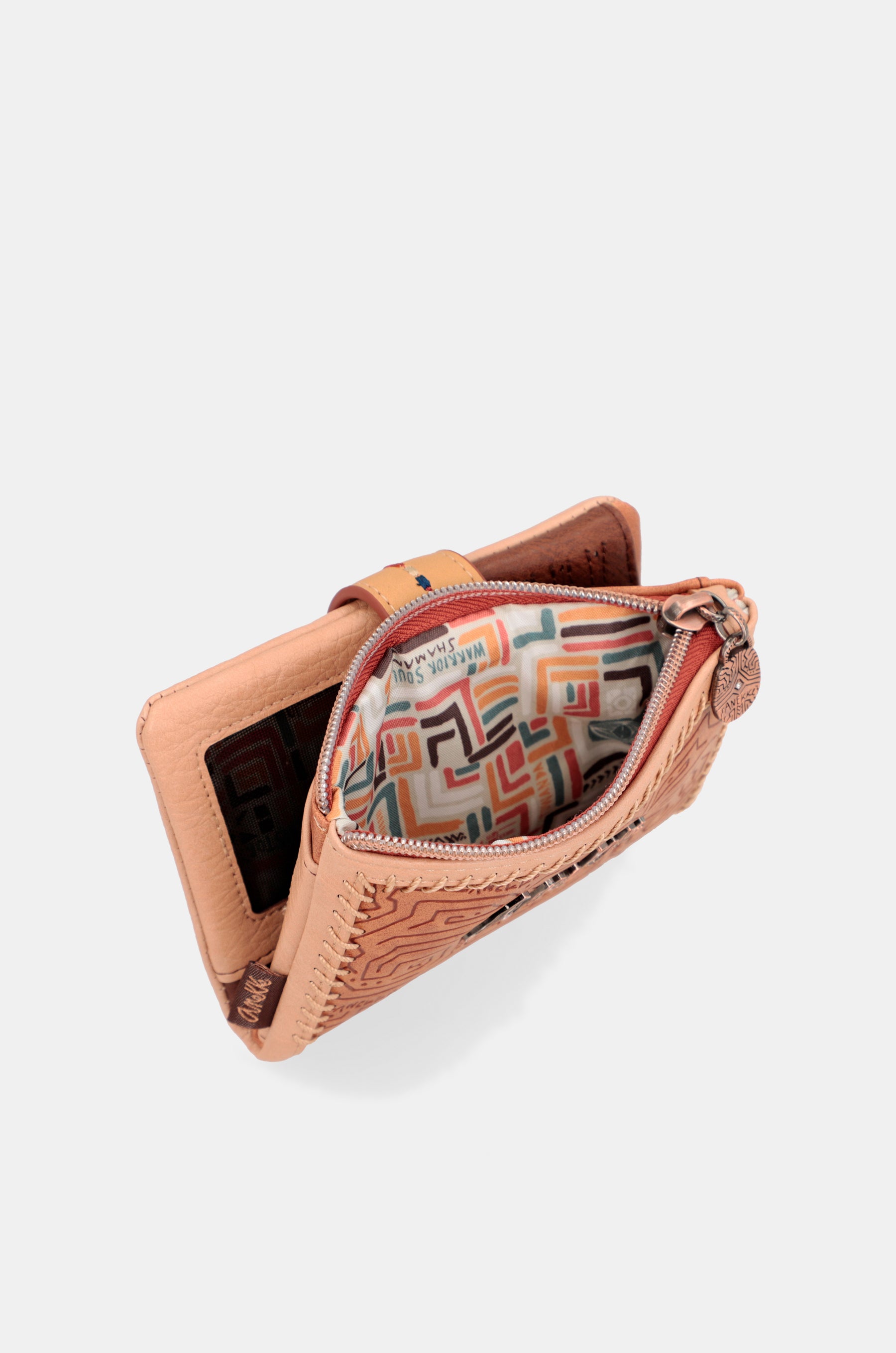 Tribe medium brown RFID wallet