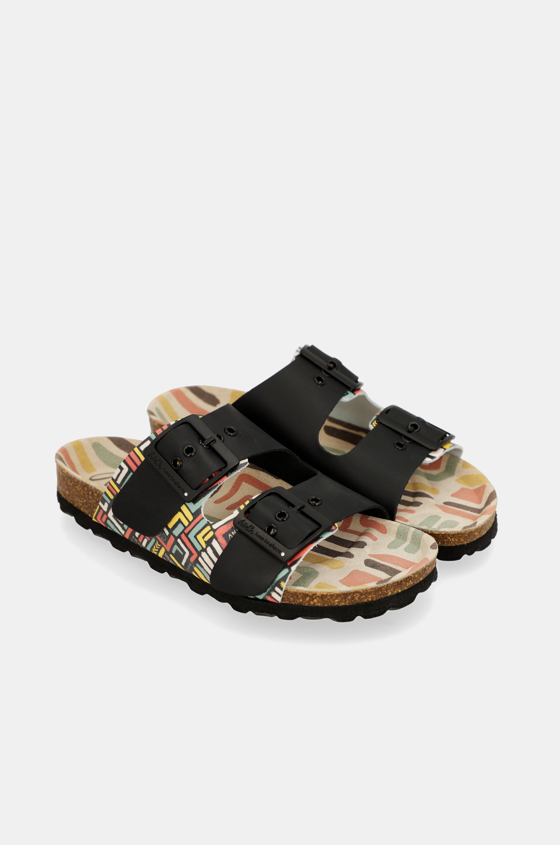 Kene black women's bio sandals