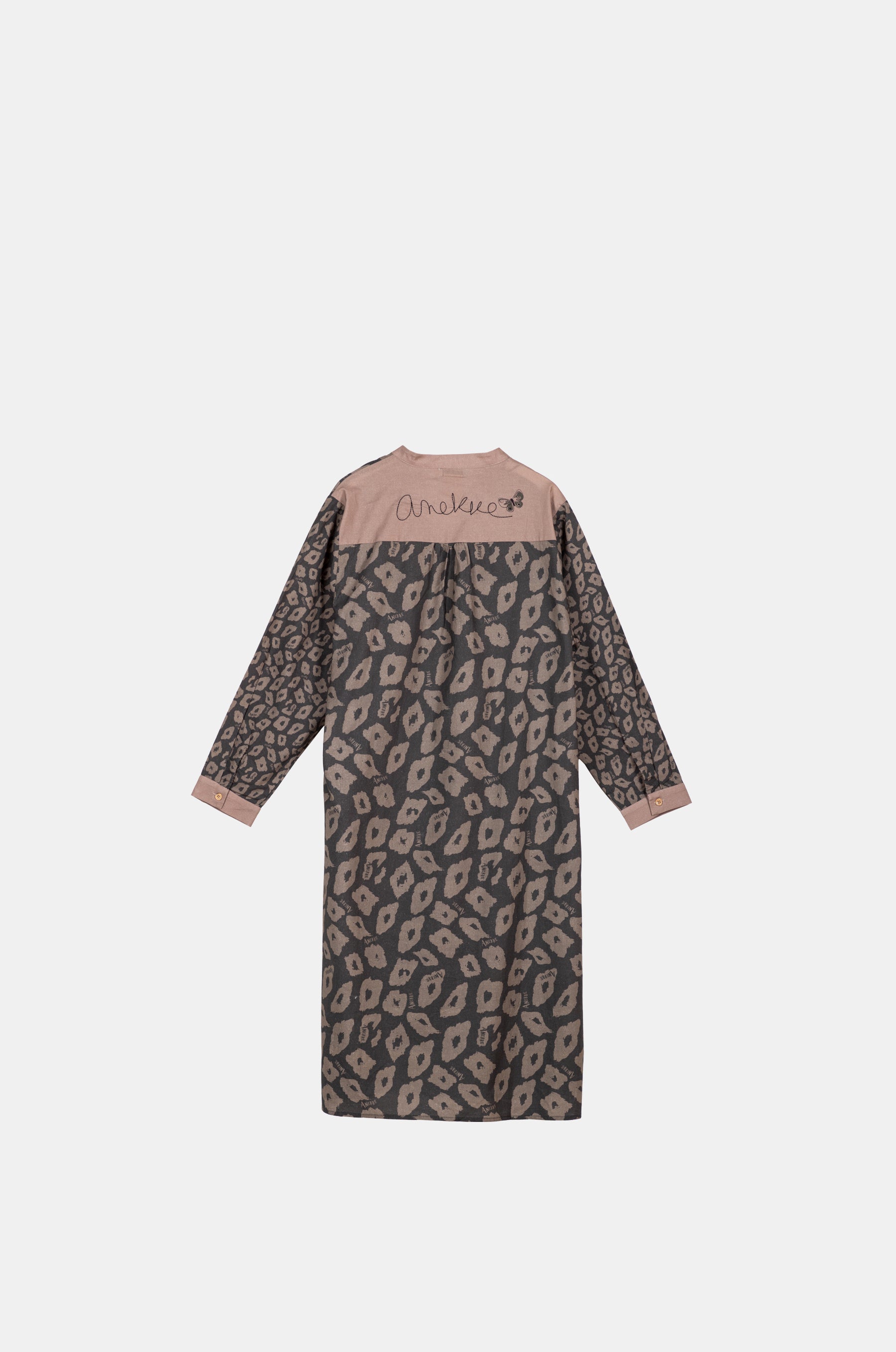 Printed shirt dress