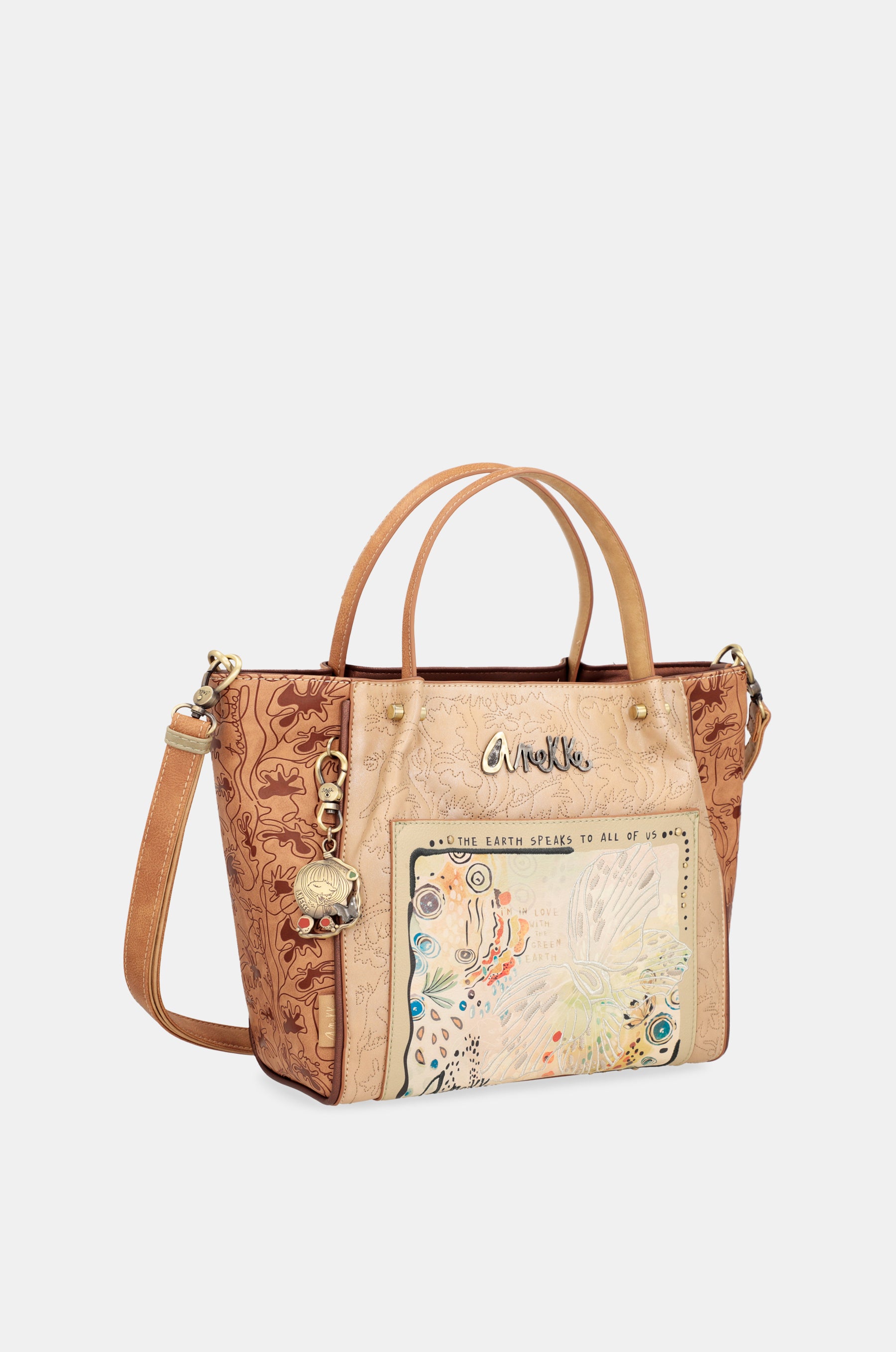 Butterfly shoulder tote bag