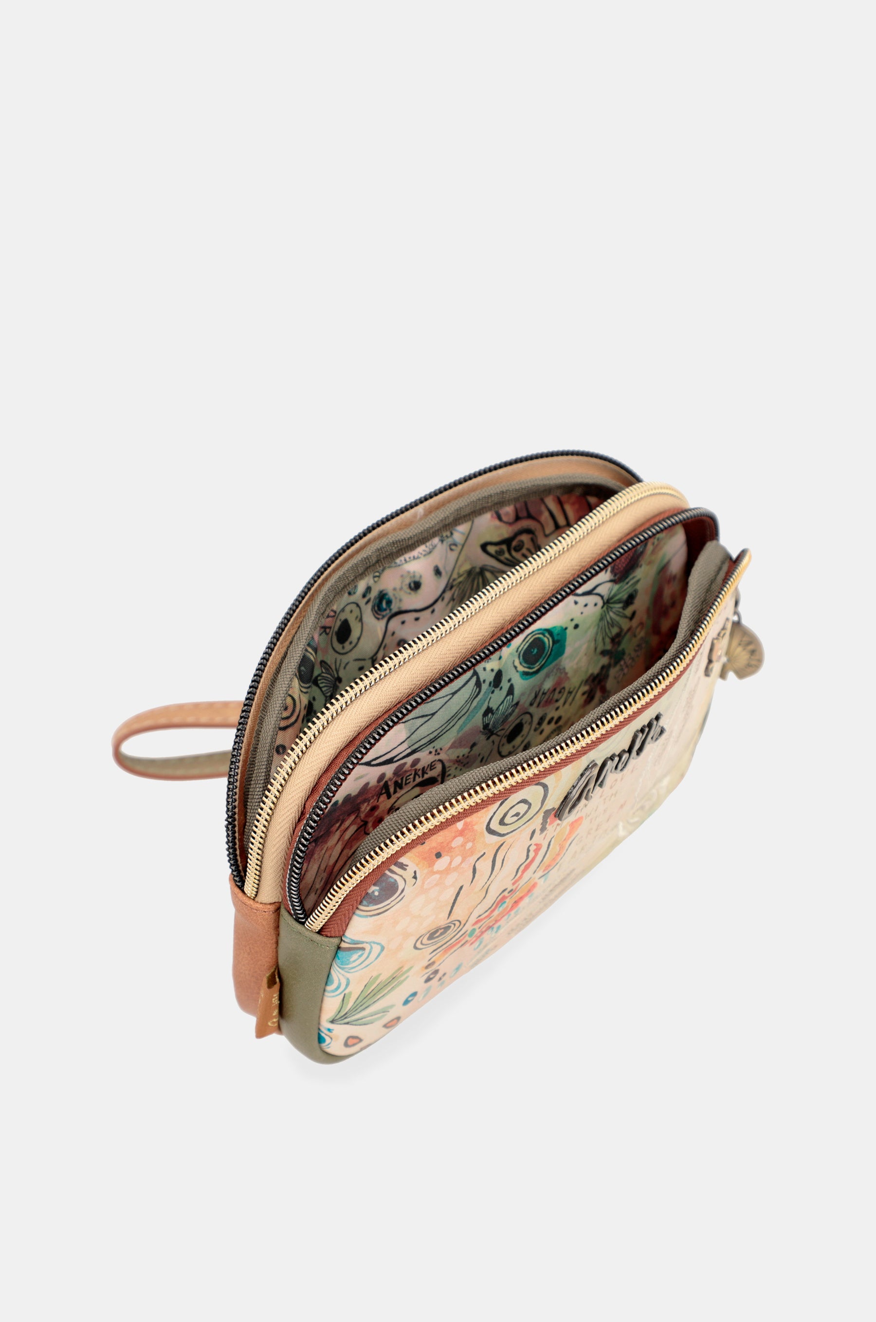 Butterfly tote bag with double compartment
