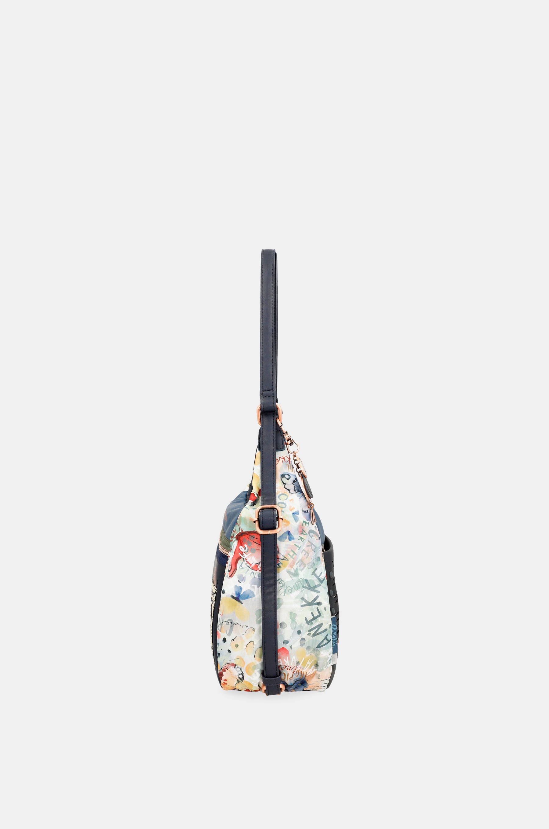 Nature Pachamama convertible crossbody bag into a backpack