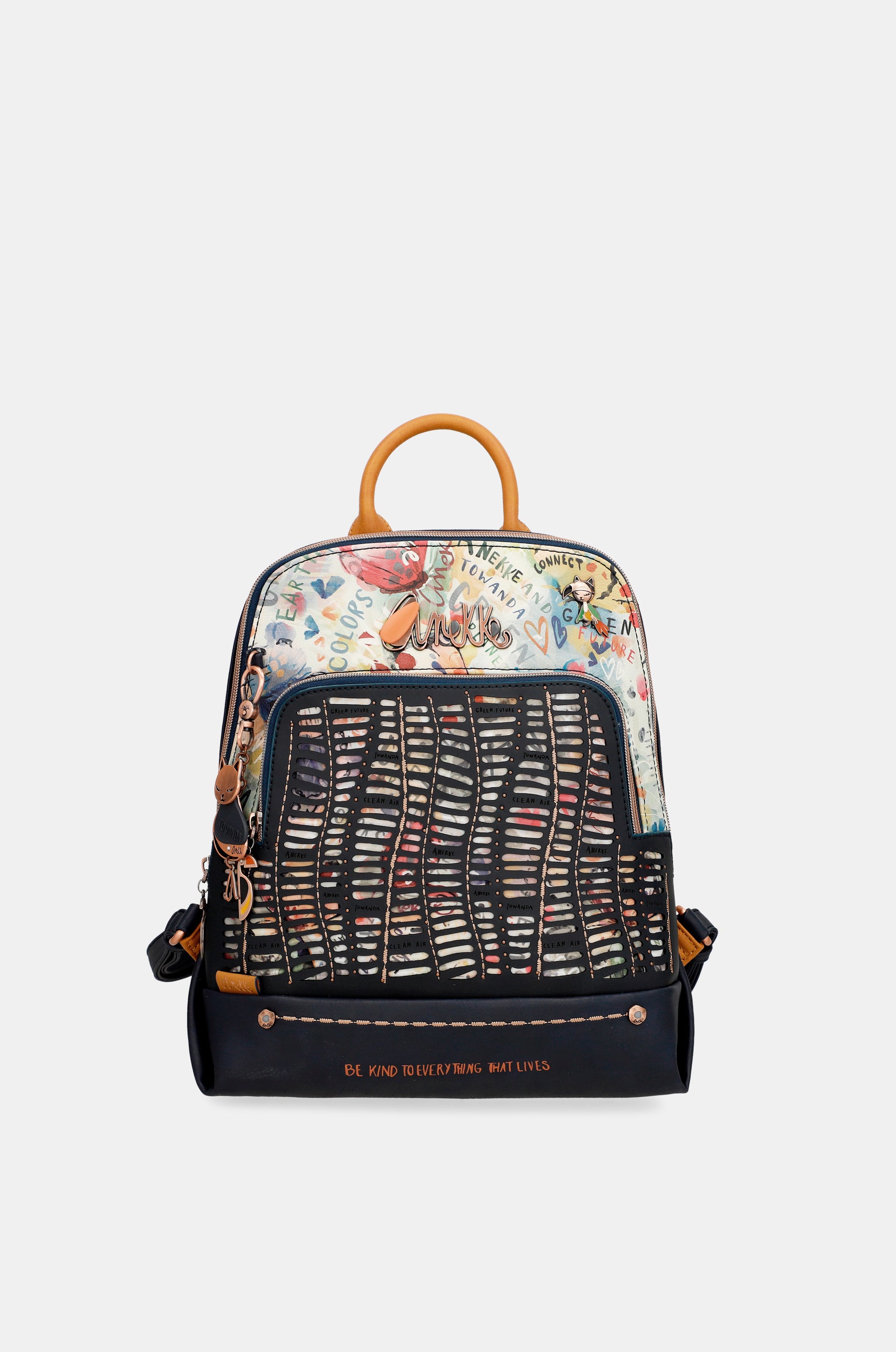 Nature Pachamama printed backpack for walking