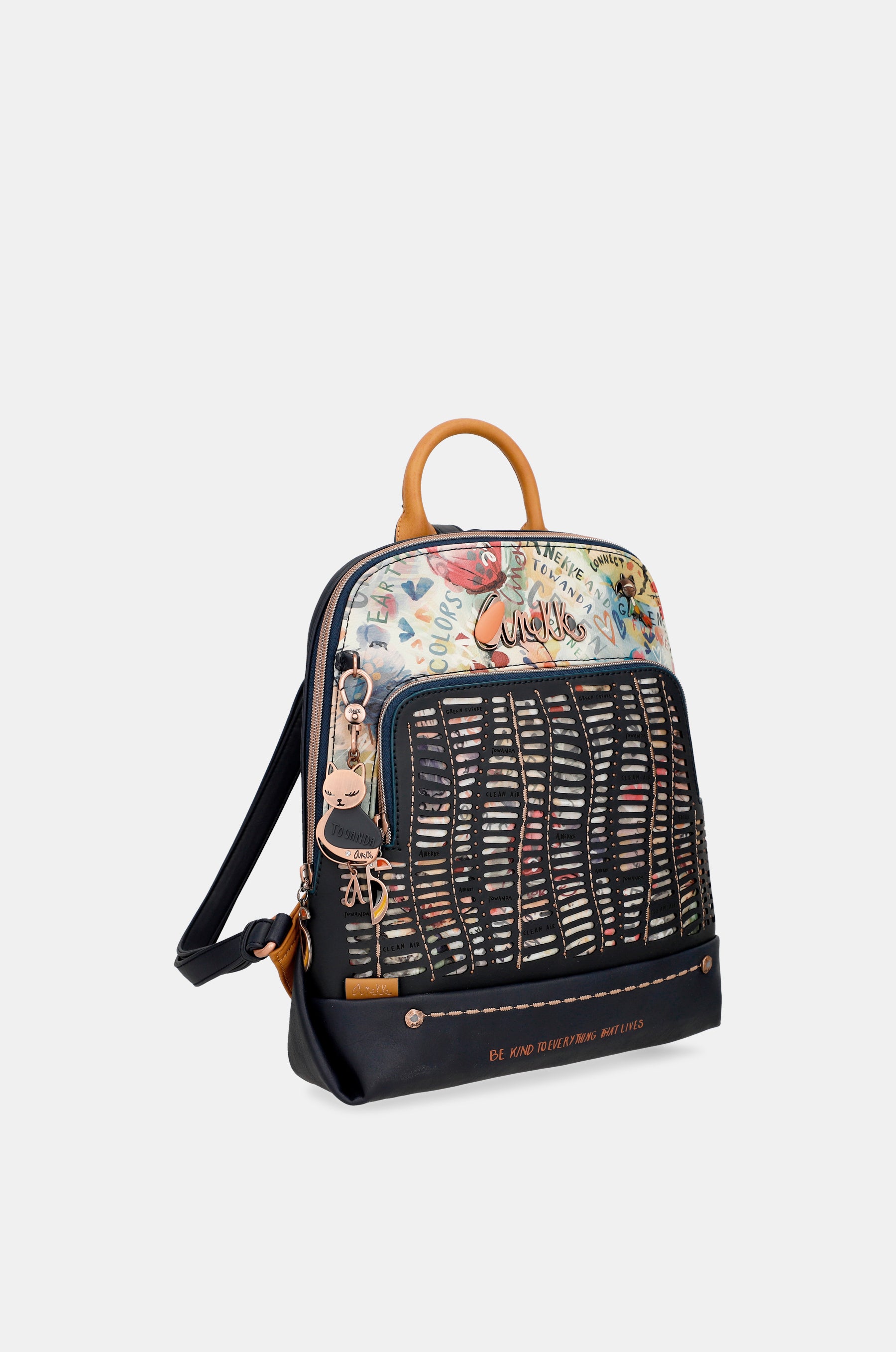 Nature Pachamama printed backpack for walking