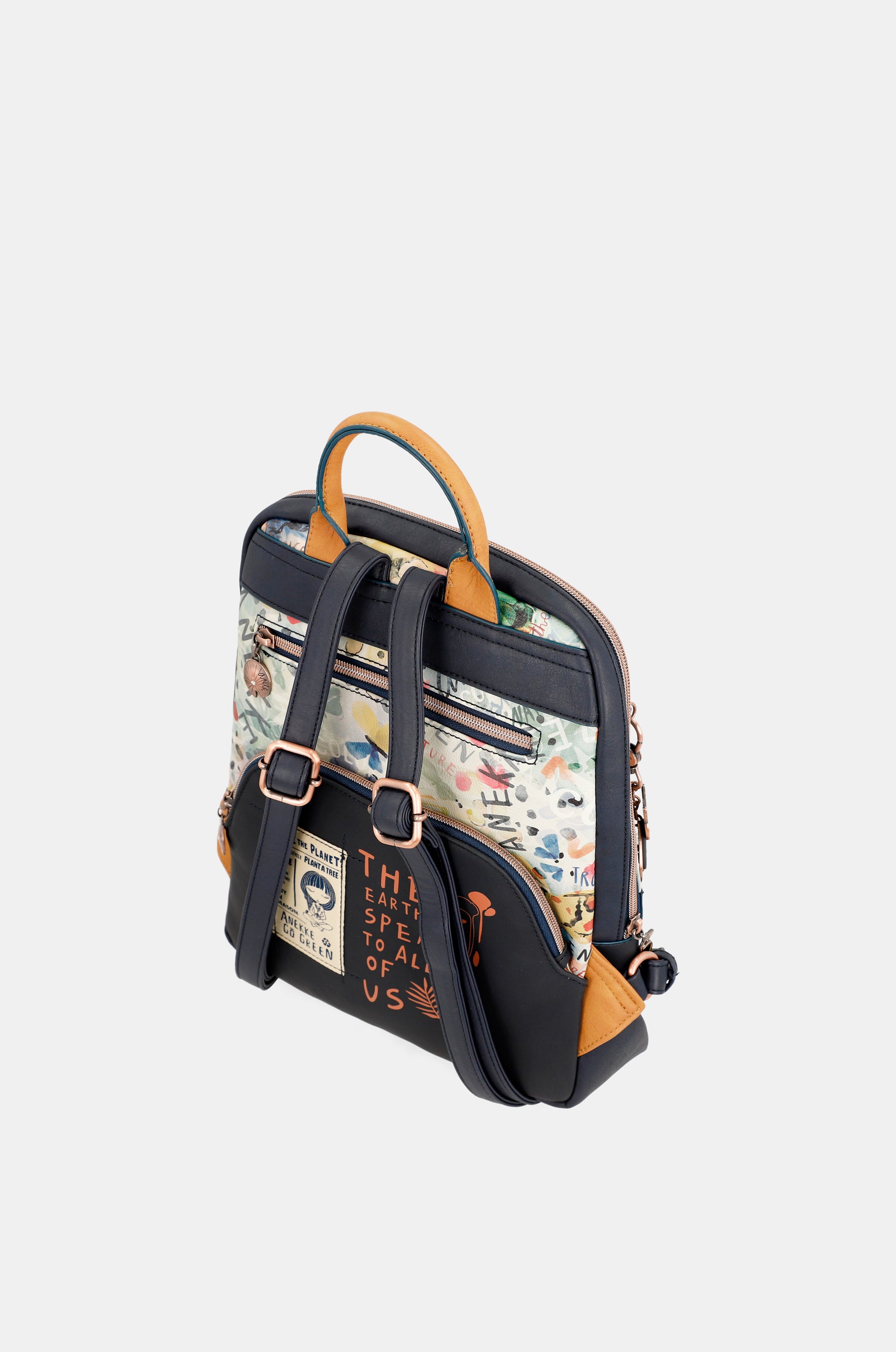 Nature Pachamama printed backpack for walking