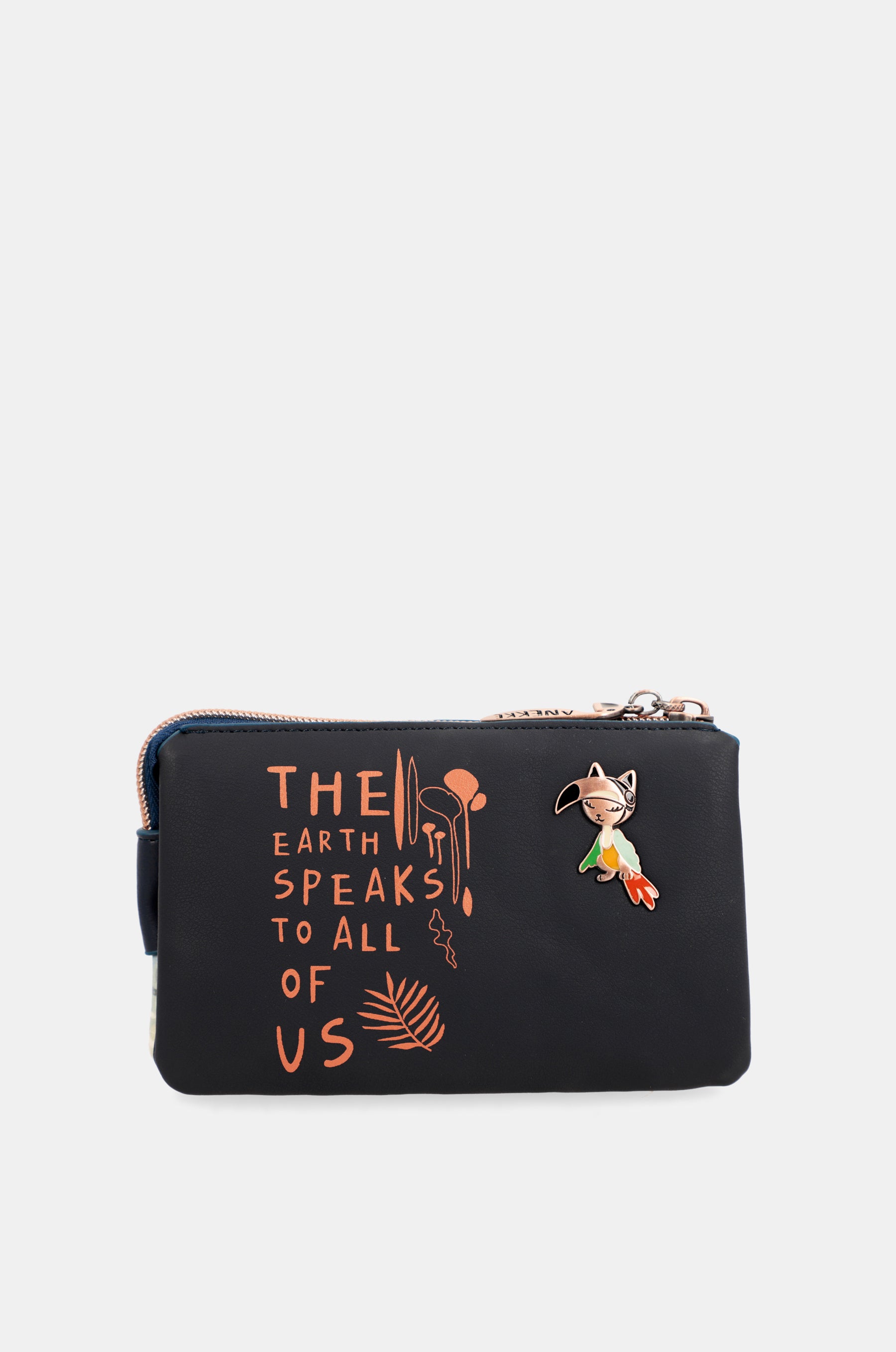 Nature Pachamama navy blue coin purse