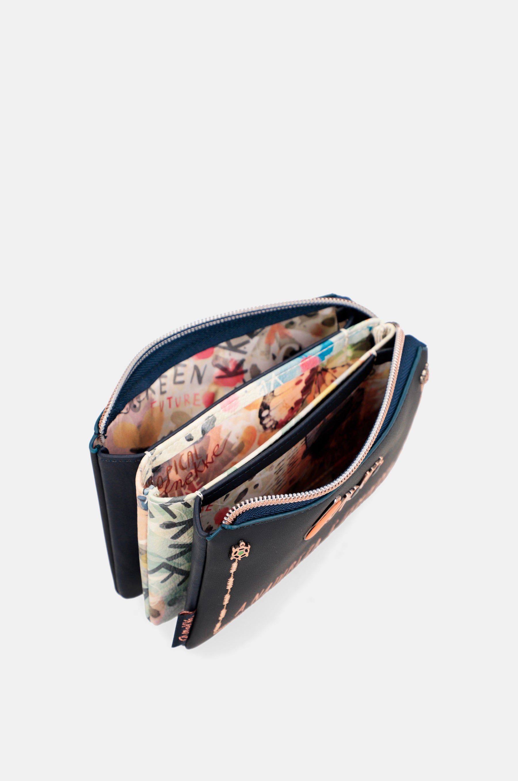 Nature Pachamama navy blue coin purse