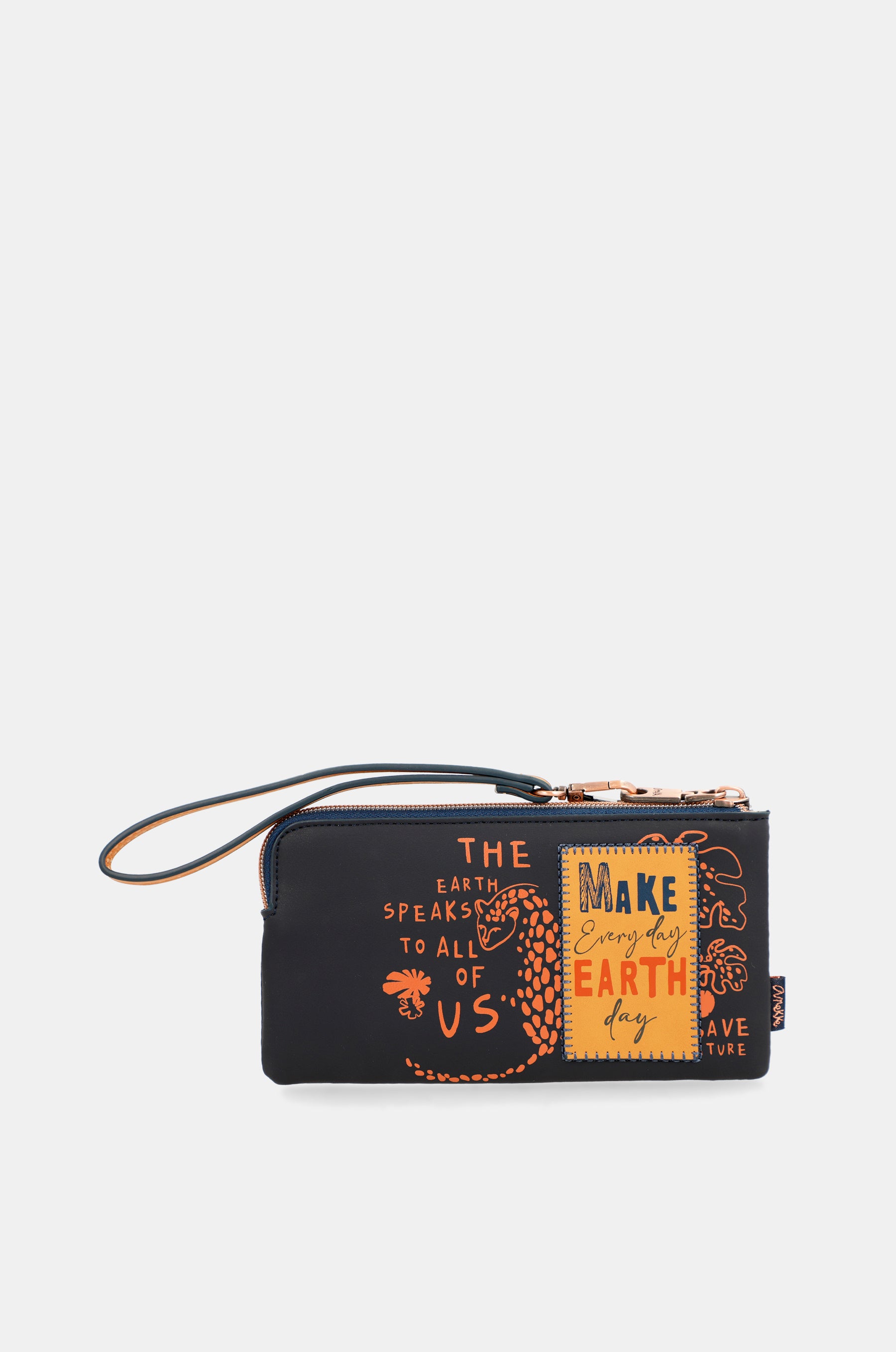 Navy blue RFID wallet Nature Pachamama