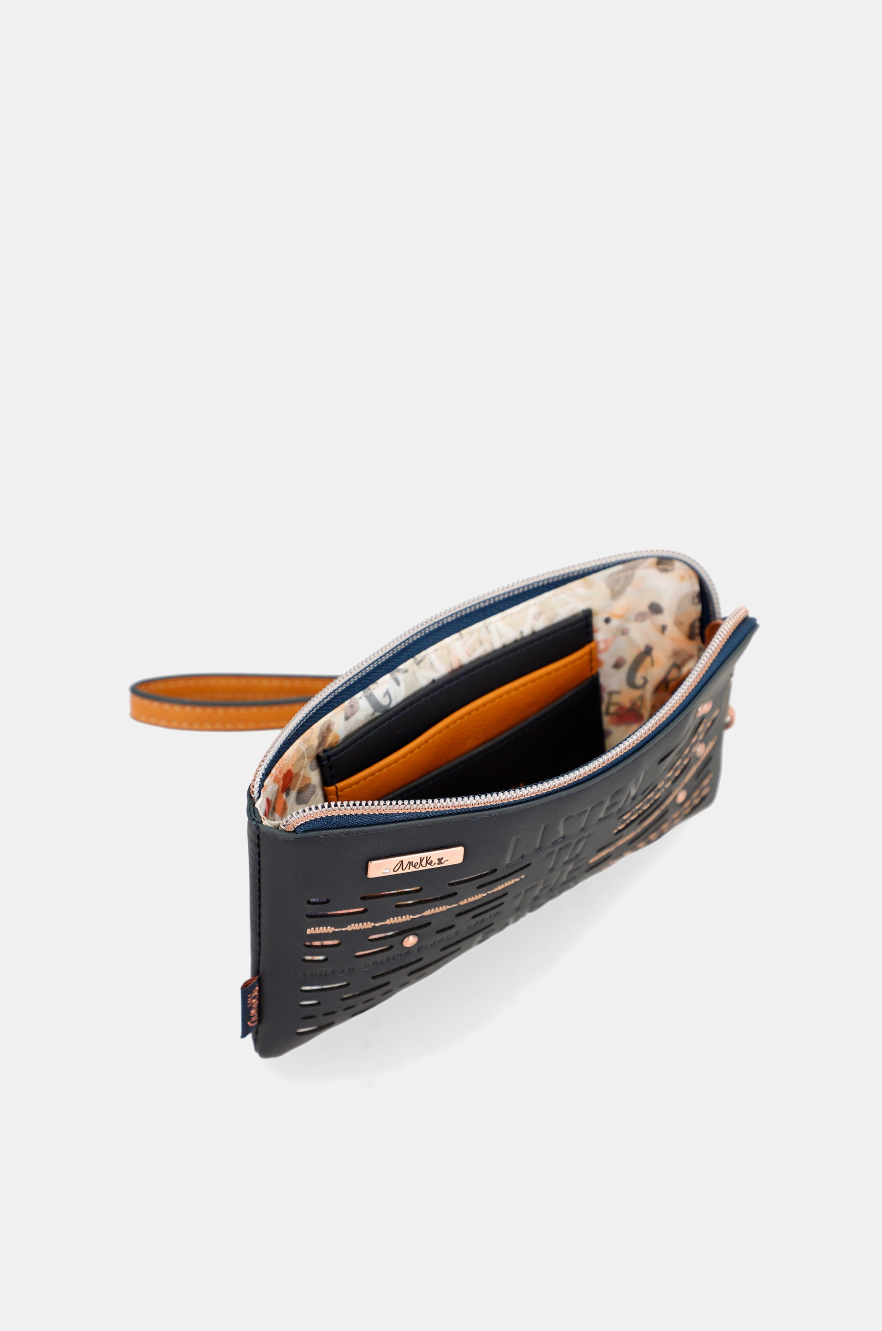 Navy blue RFID wallet Nature Pachamama