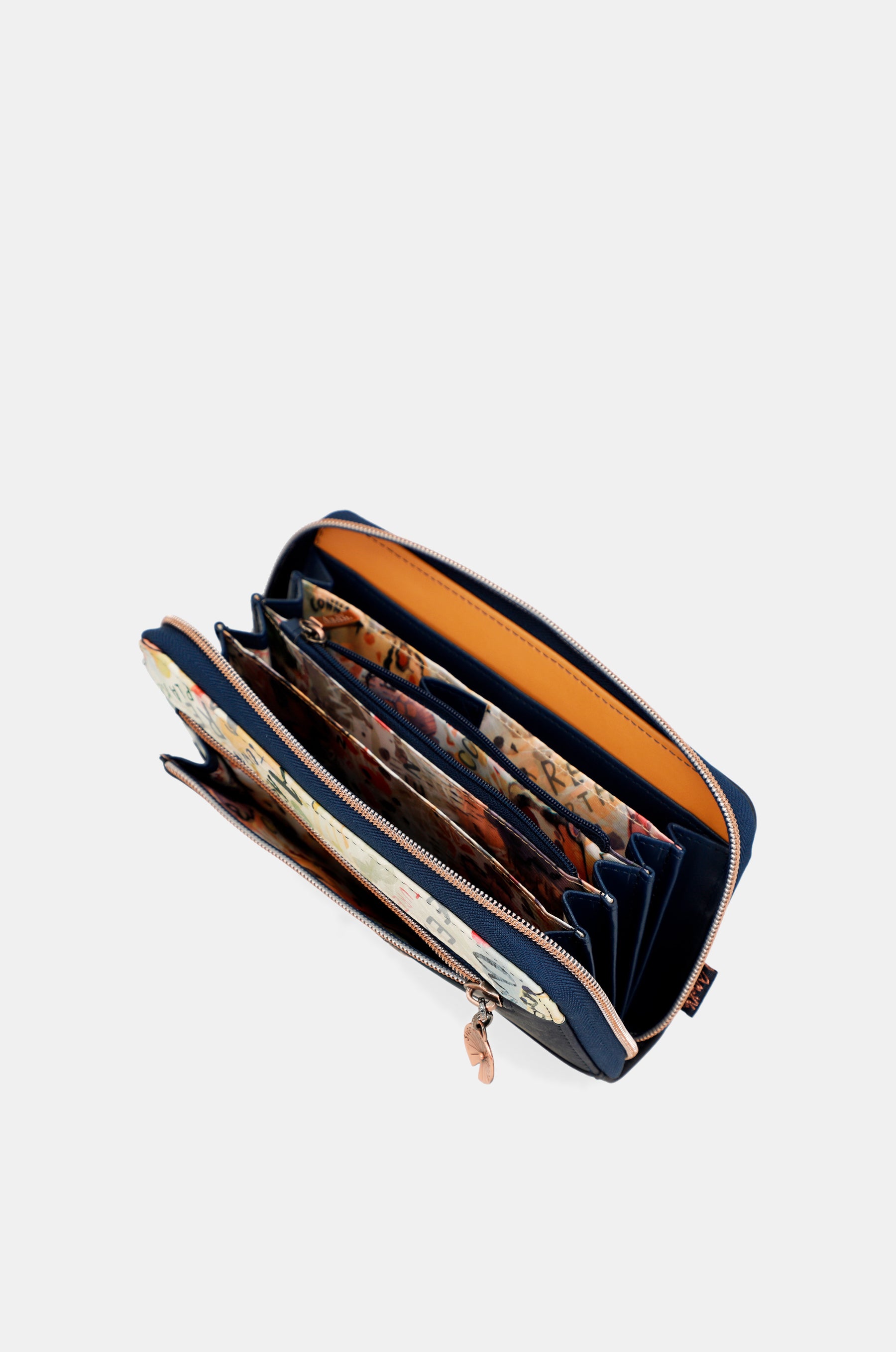 Nature Pachamama large printed RFID wallet