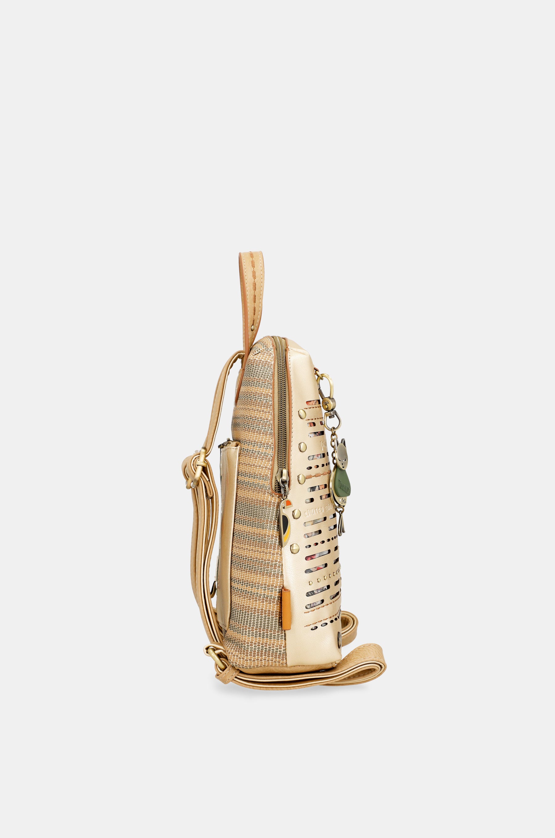 Nature Pachamama golden backpack
