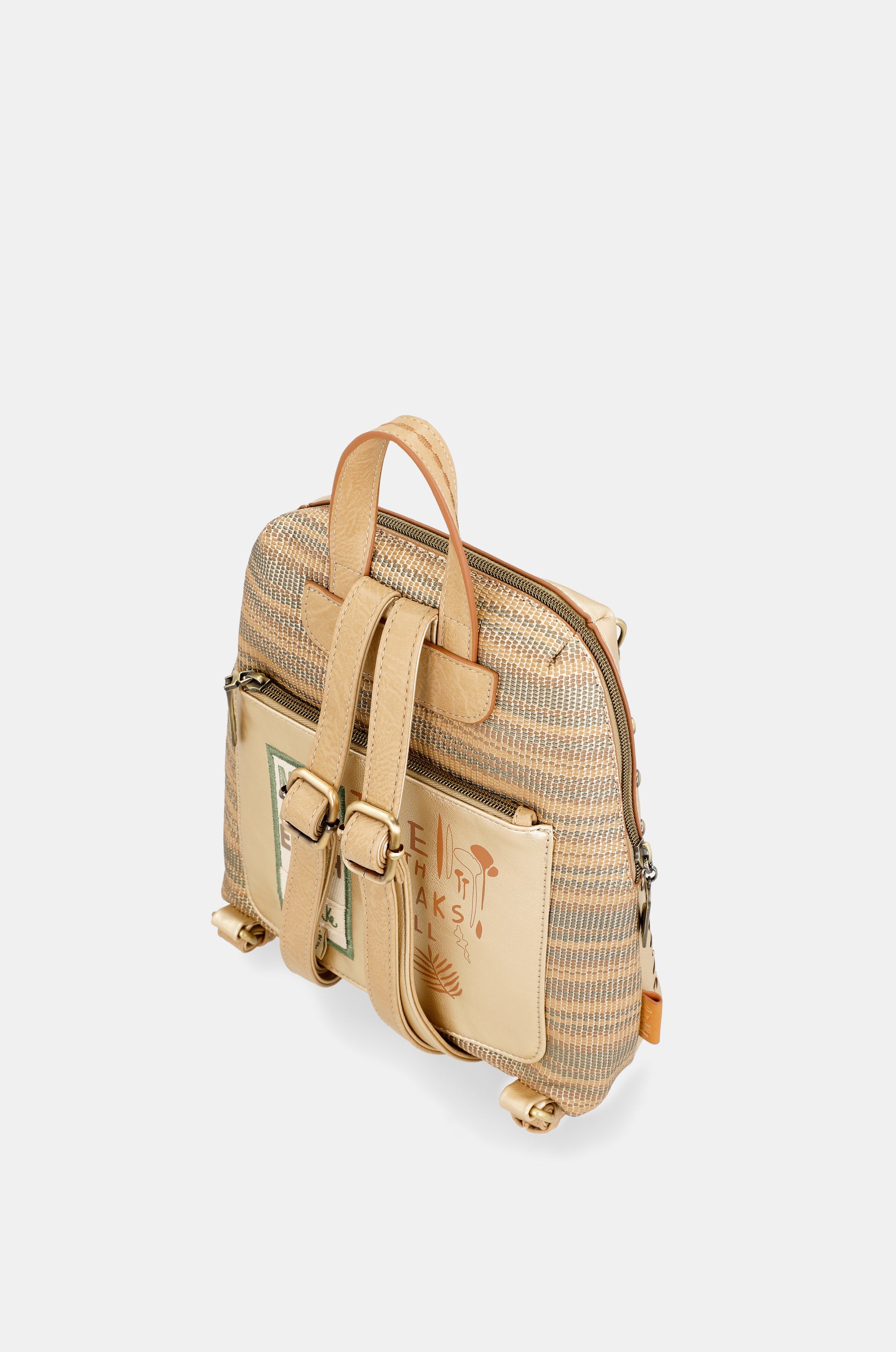 Nature Pachamama golden backpack