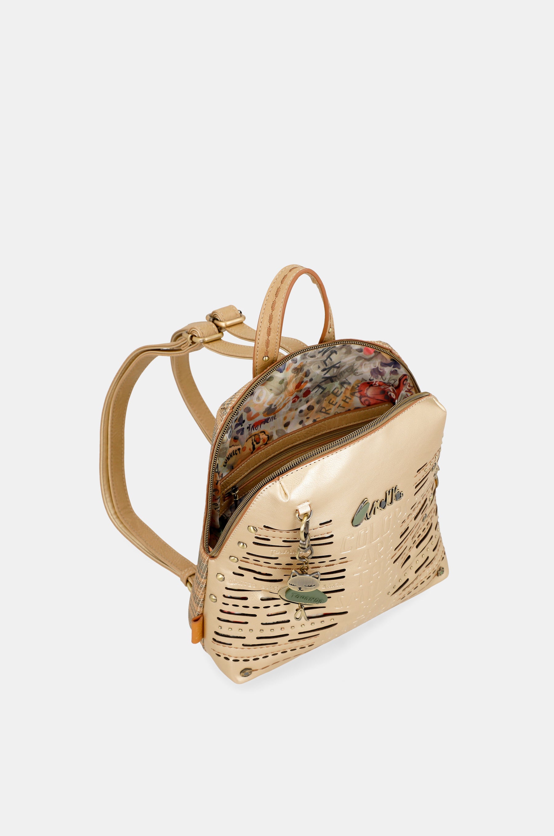 Nature Pachamama golden backpack