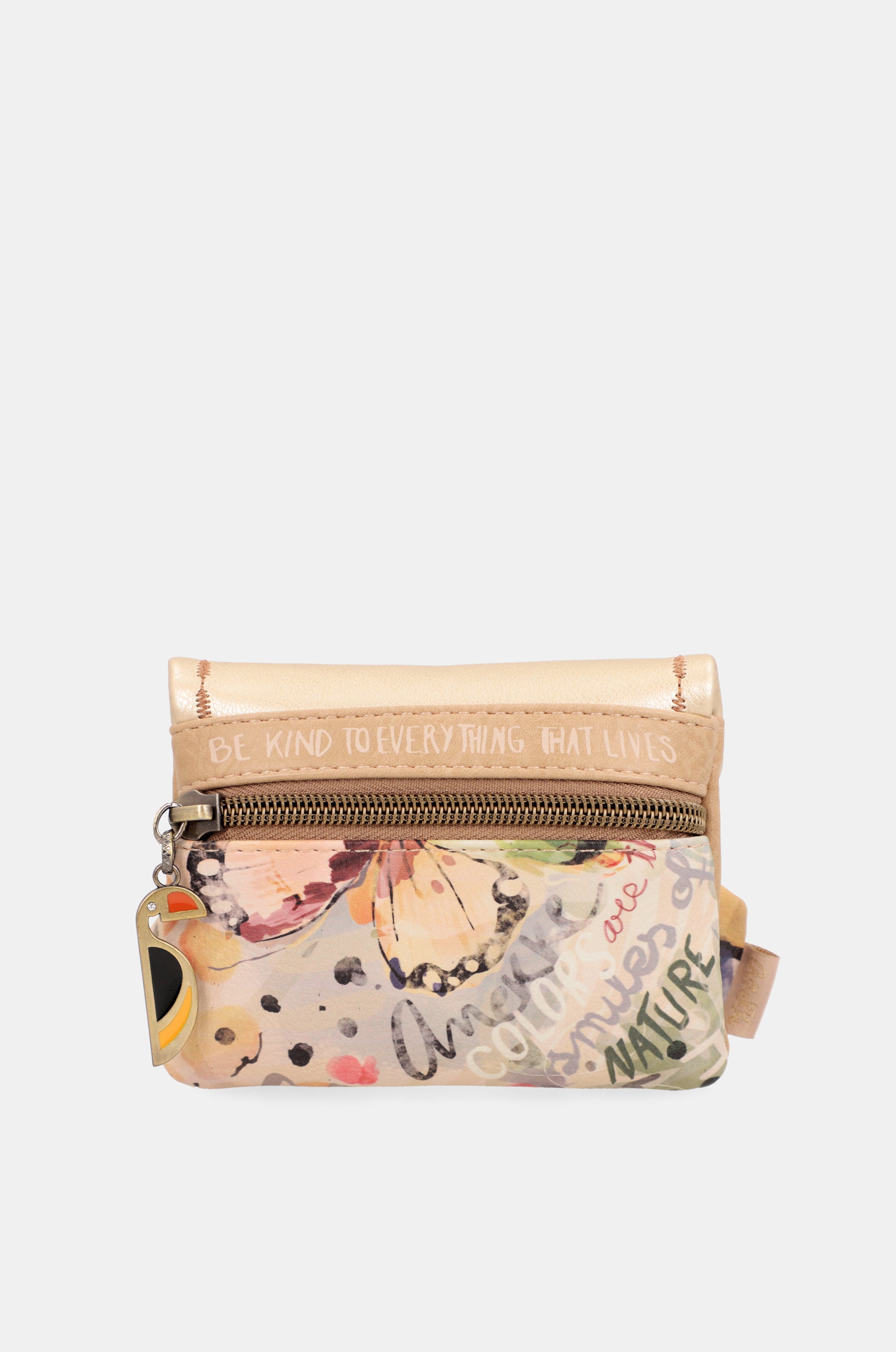 Nature Pachamama gold flap wallet