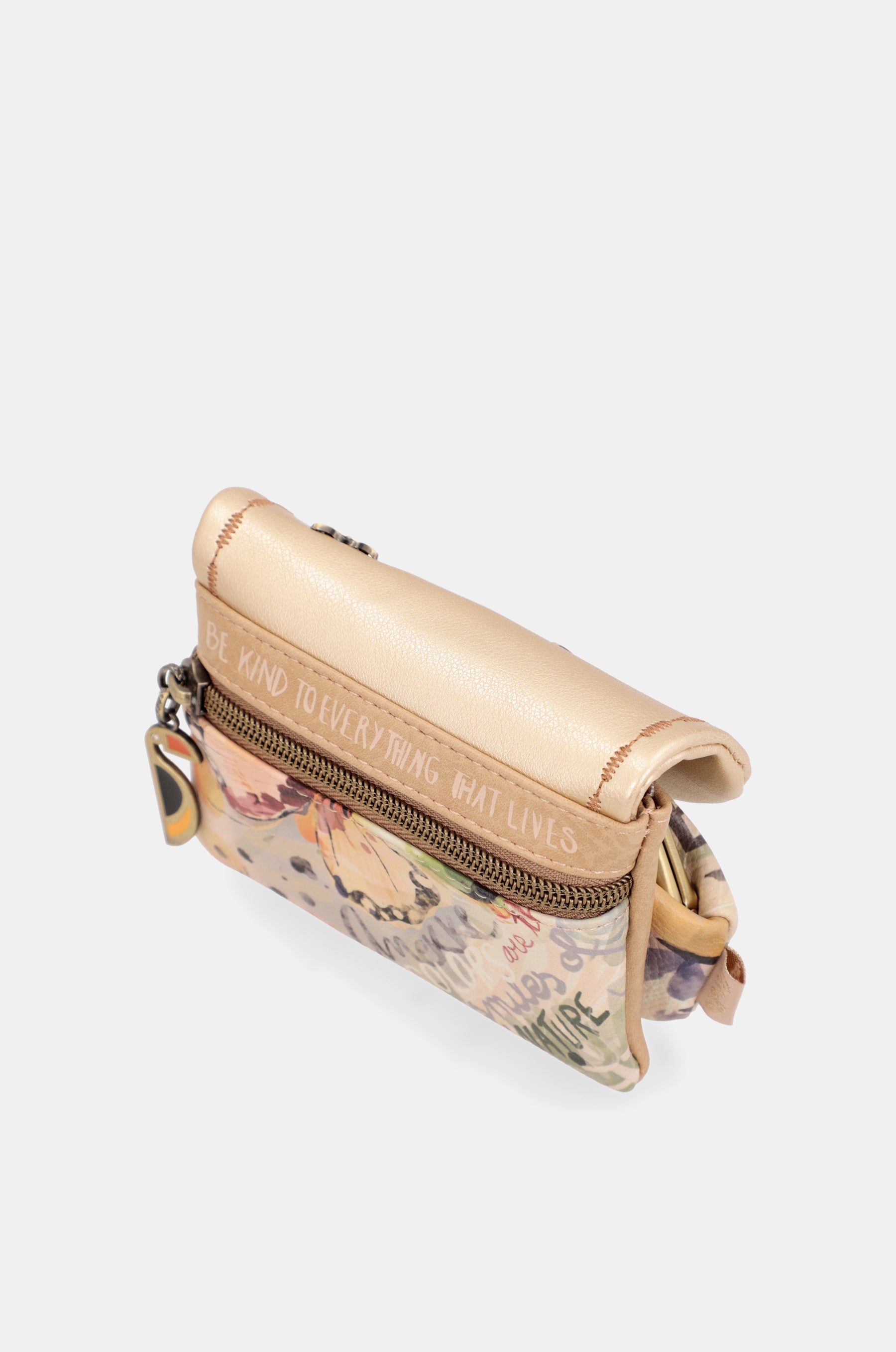 Nature Pachamama gold flap wallet