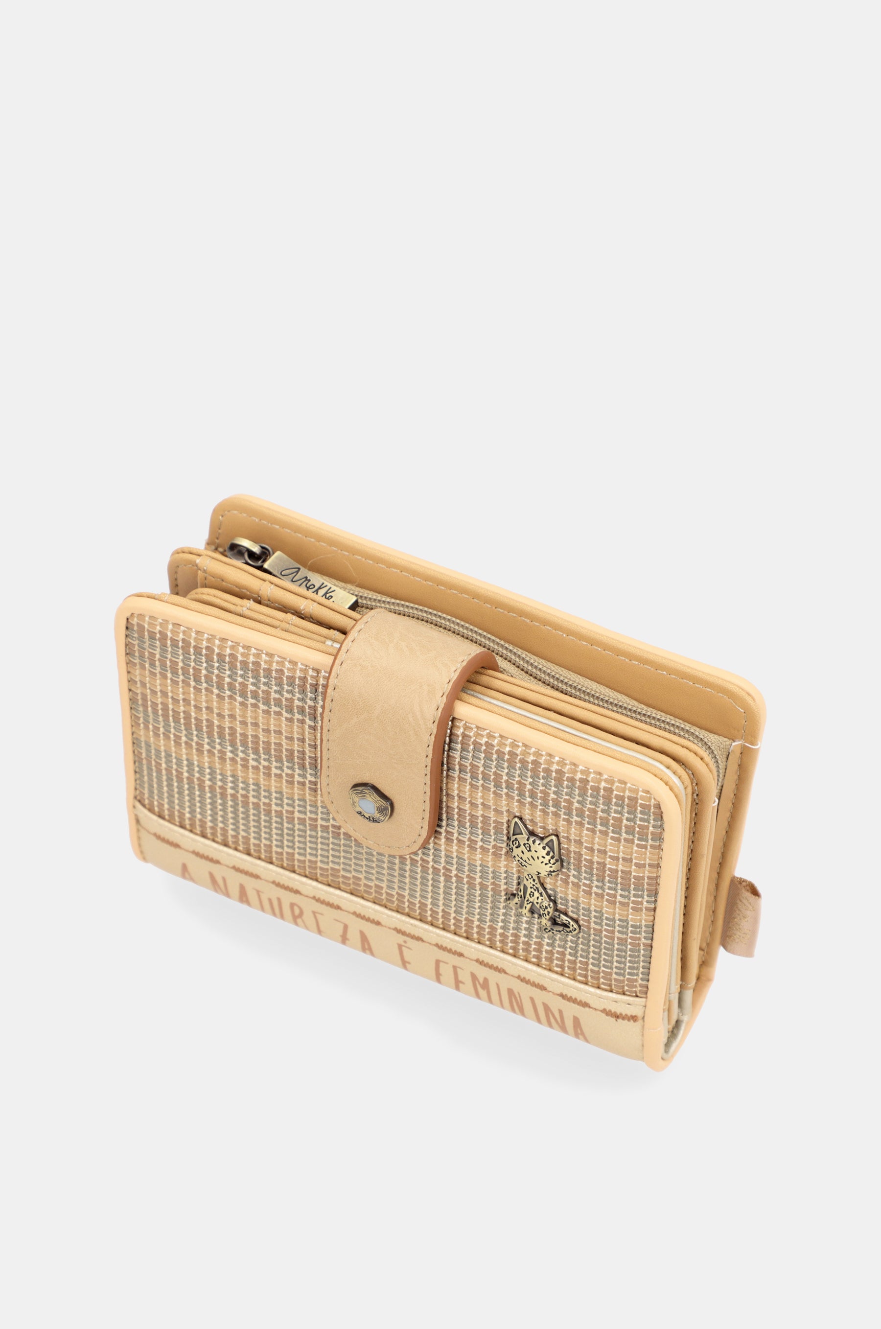 Nature Pachamama gold medium RFID wallet