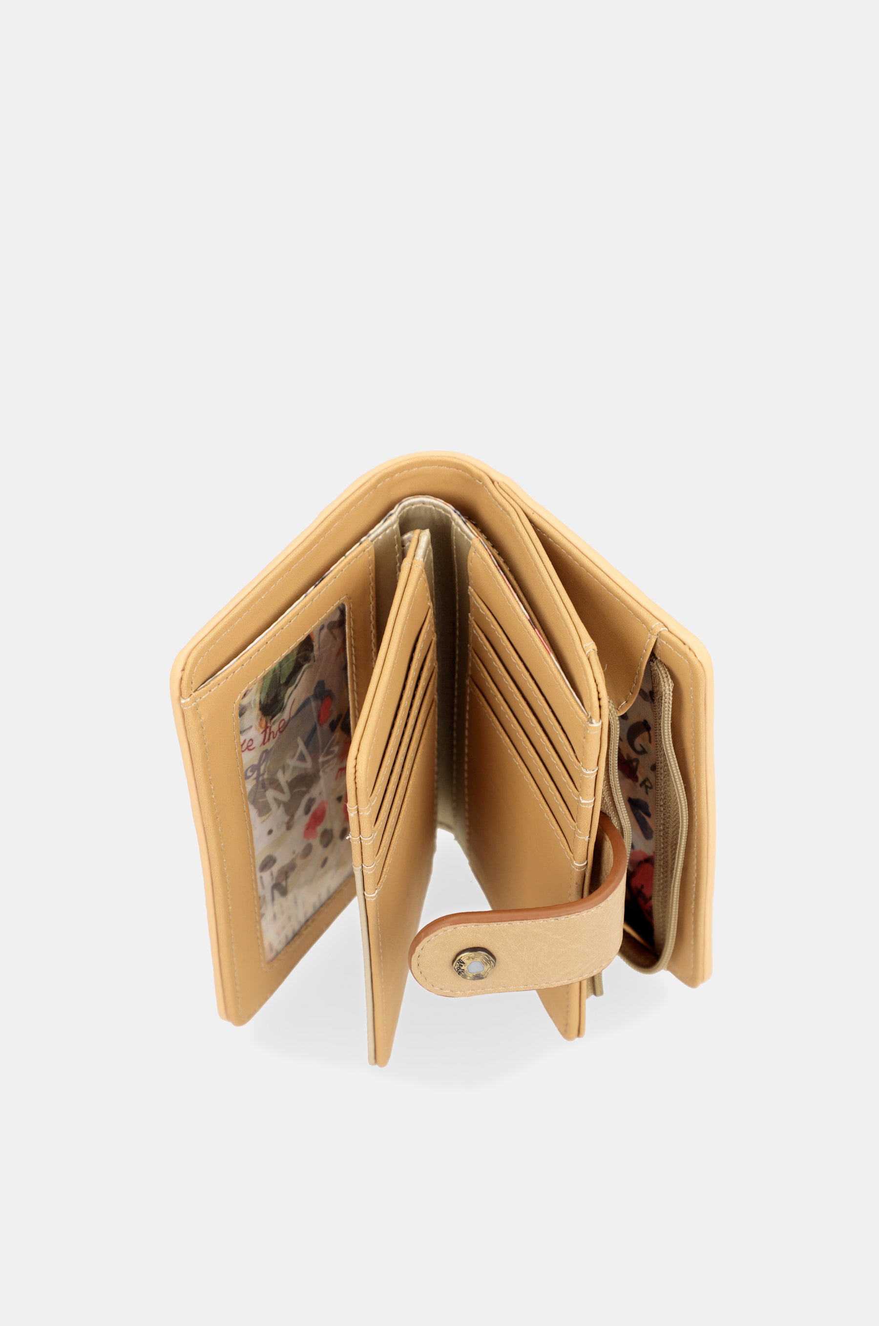 Nature Pachamama gold medium RFID wallet